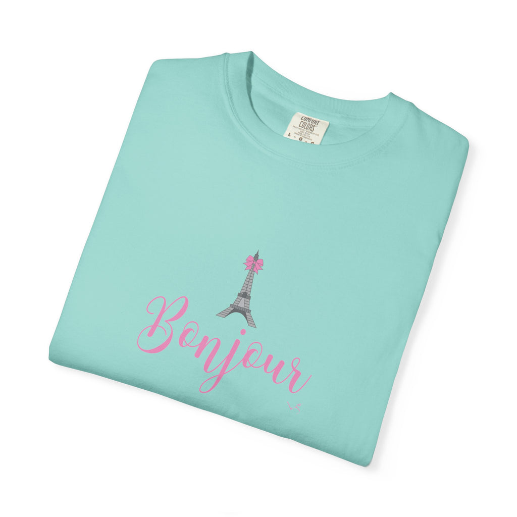 Bonjour Eiffel Tower Graphic T-shirt