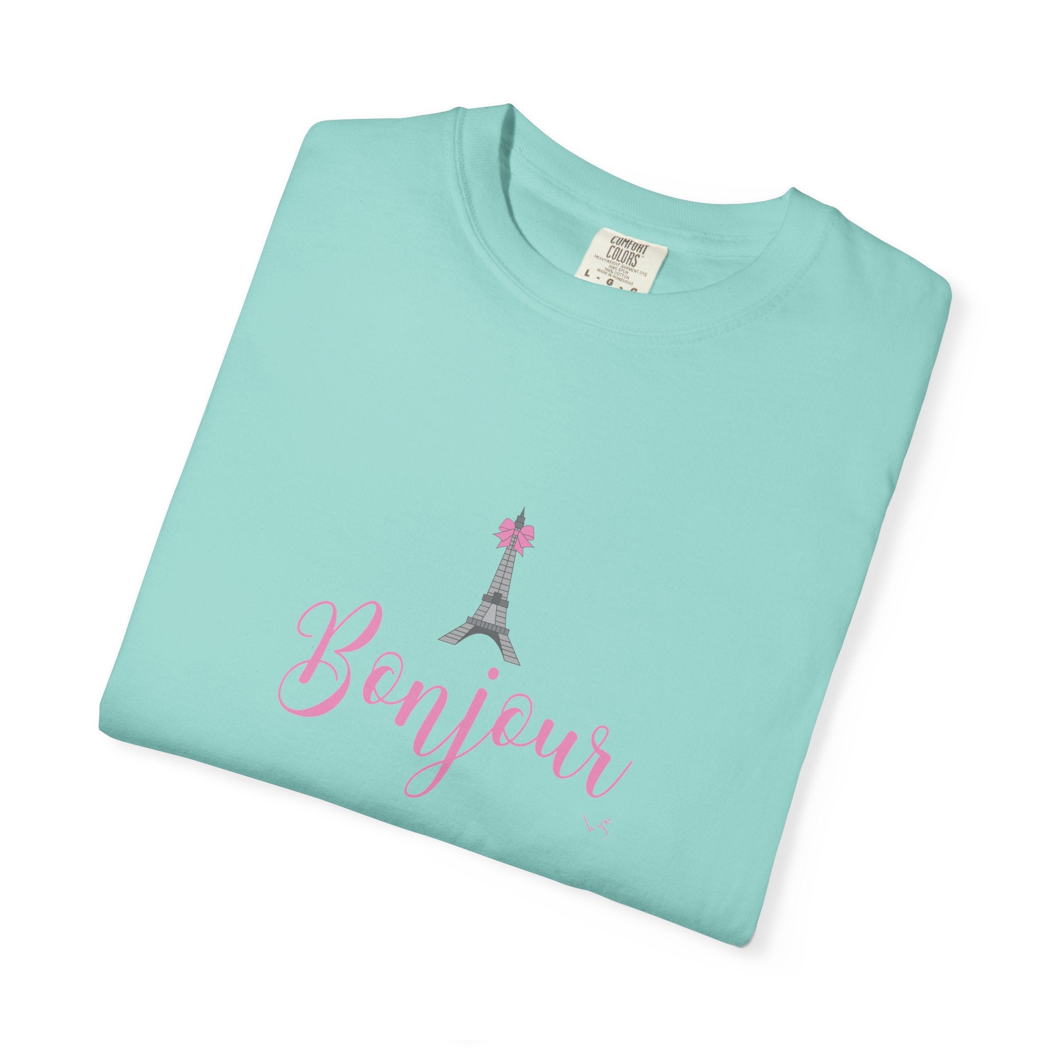 Bonjour Eiffel Tower Graphic T-shirt
