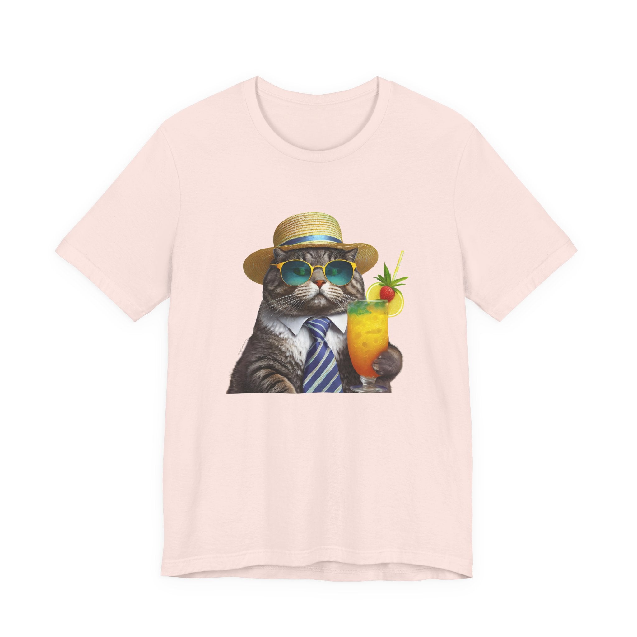 Happy Hour Cat Graphic Tee