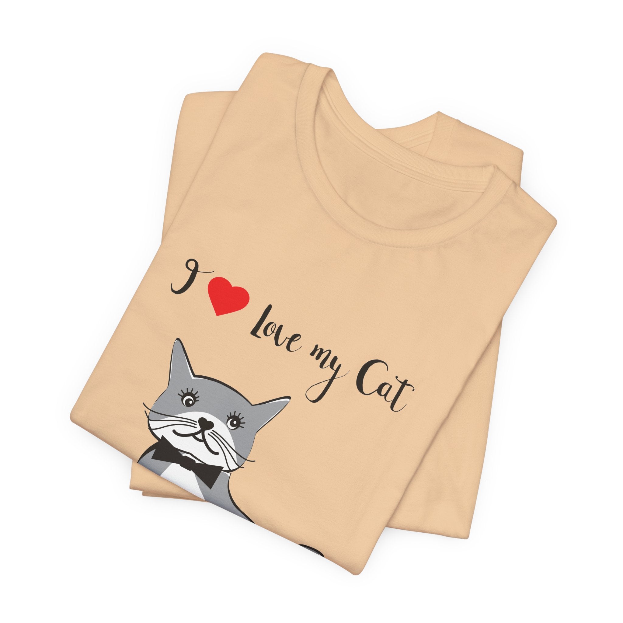 I Love My Cat Graphic Tee