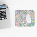 Pastel Geometric Abstract Pattern Mouse Pad (Rectangle)