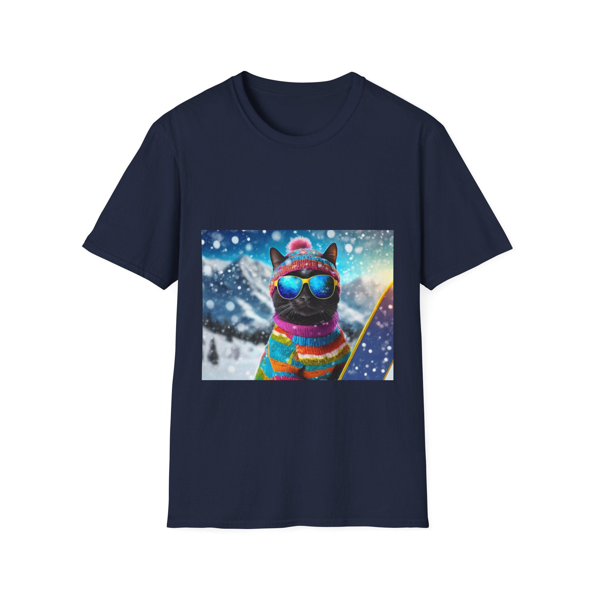 Cool Snow Cat Graphic Tee
