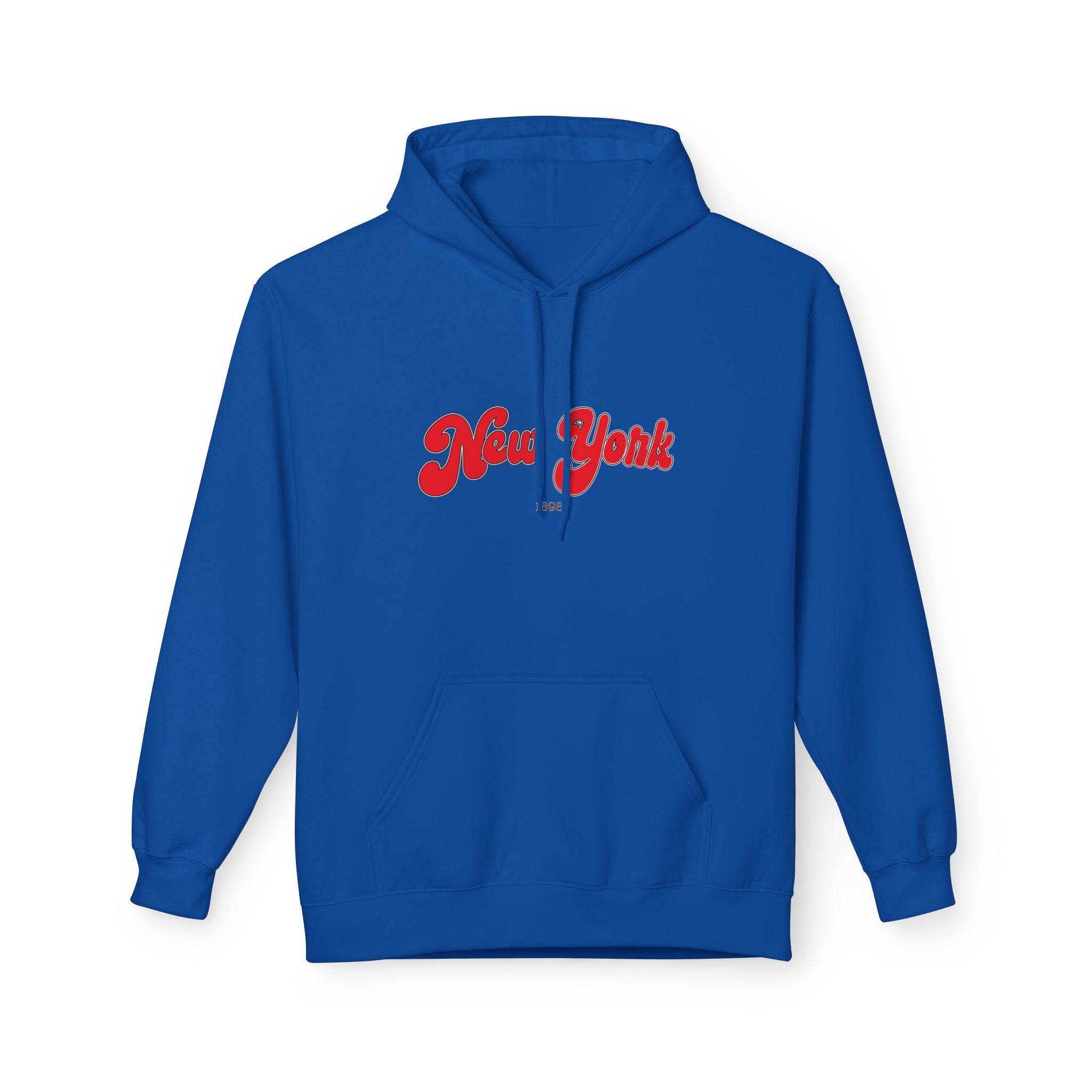 New York 1898 Retro Typography Hoodie