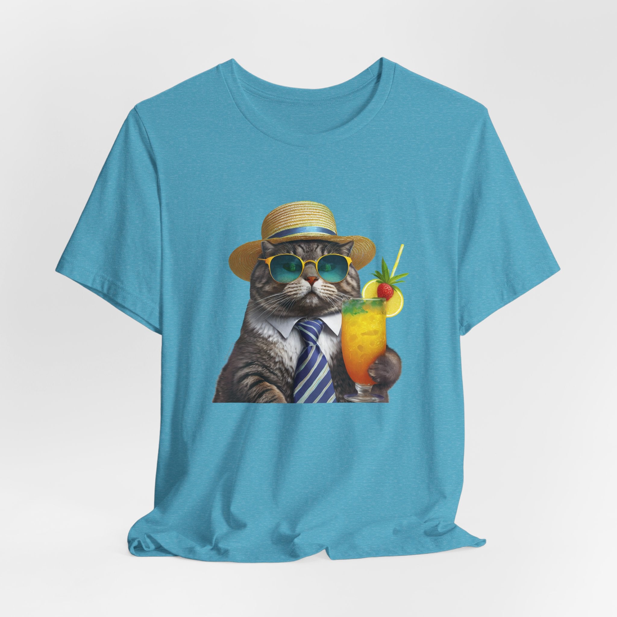 Happy Hour Cat Graphic Tee