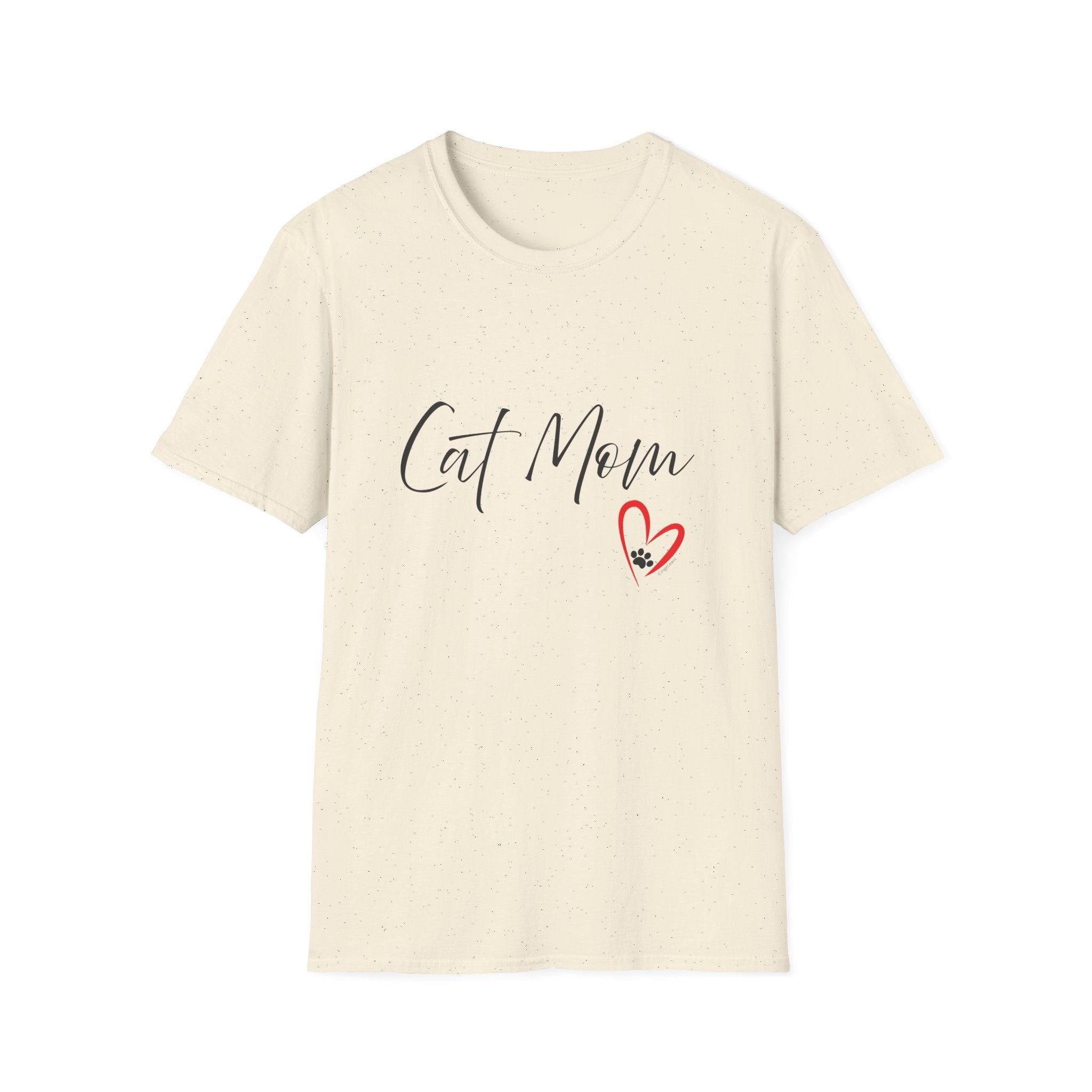 Cat Mom Heart Graphic Tee
