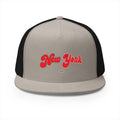 New York Trucker Hat | Red City Graphic Cap