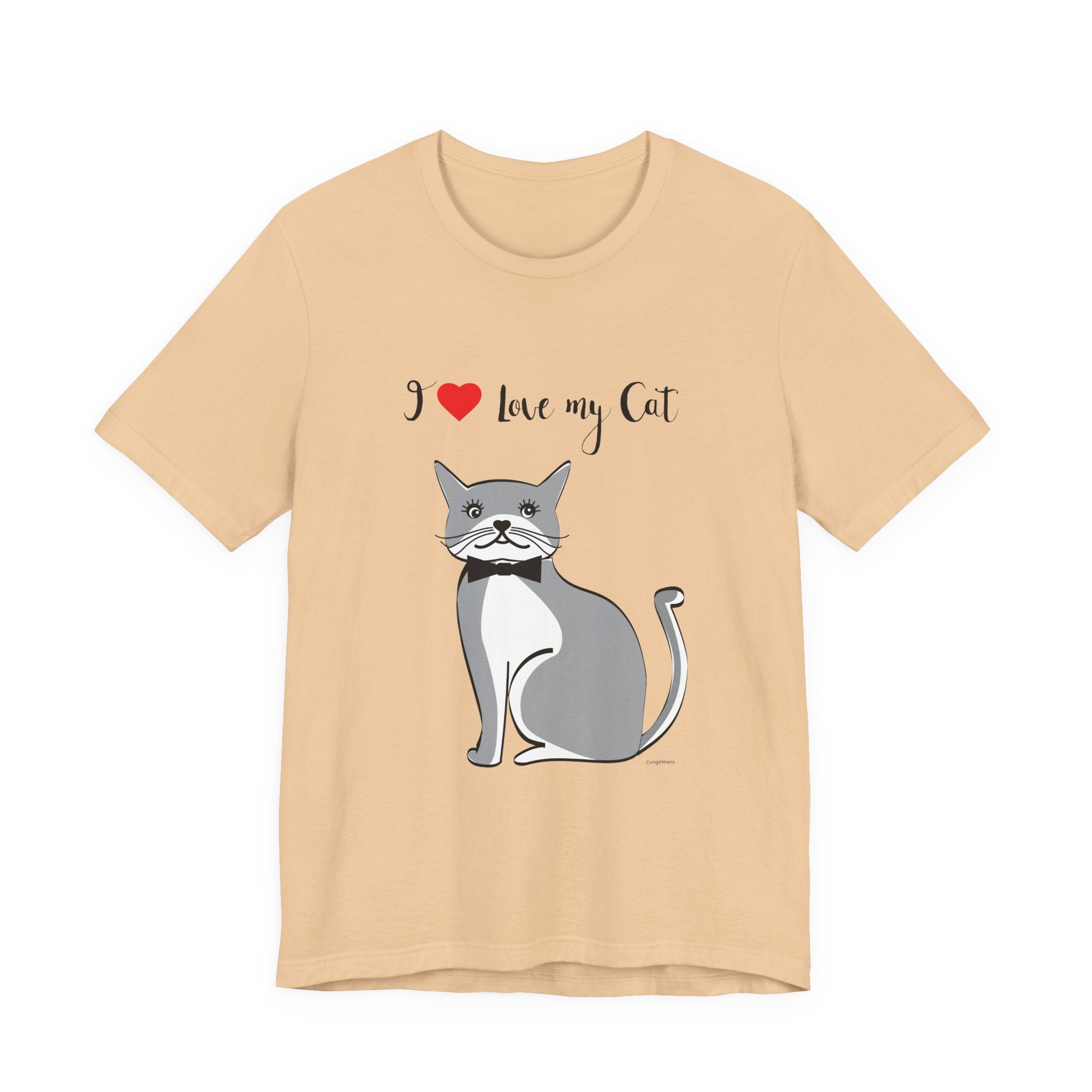 I Love My Cat Graphic Tee