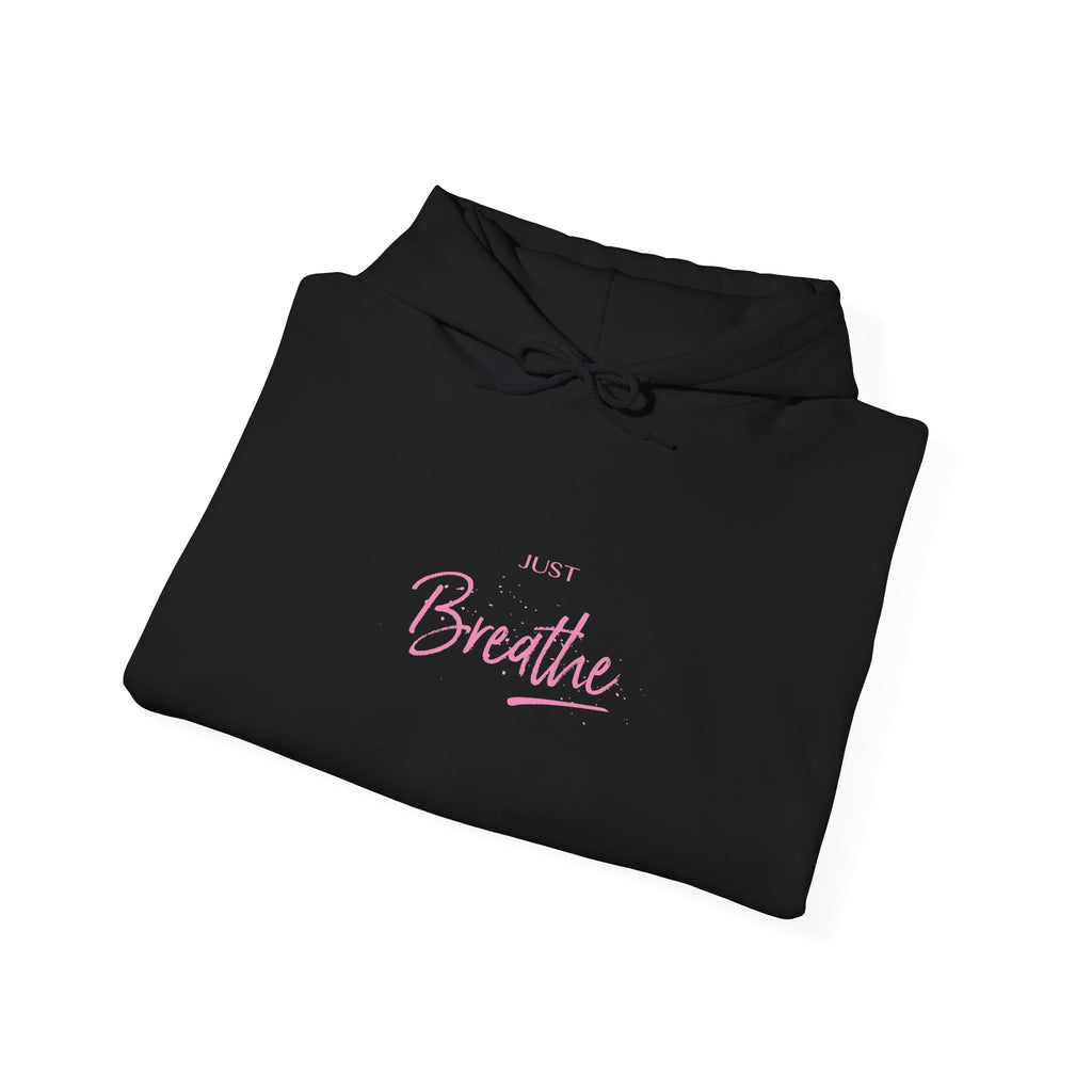 Just Breathe Zen Yoga Graphic Hoodie - Unisex Heavy Blend™ Hooded Sweatshirt
