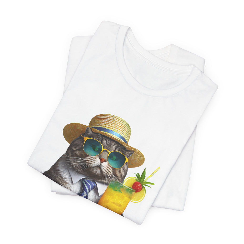 Happy Hour Cat Graphic Tee