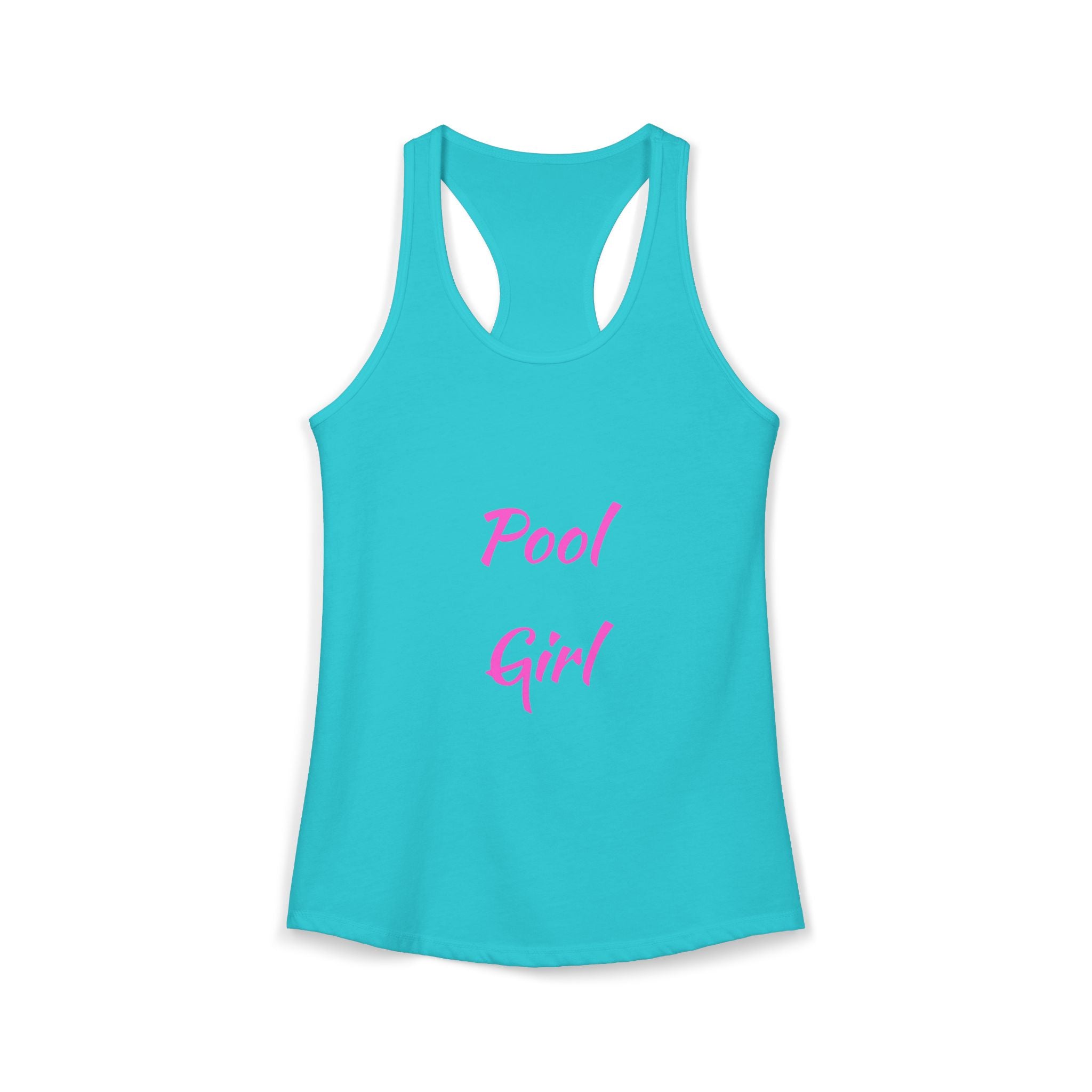 Fun Pool Girl Graphic Women's Ideal Racerback Tank
