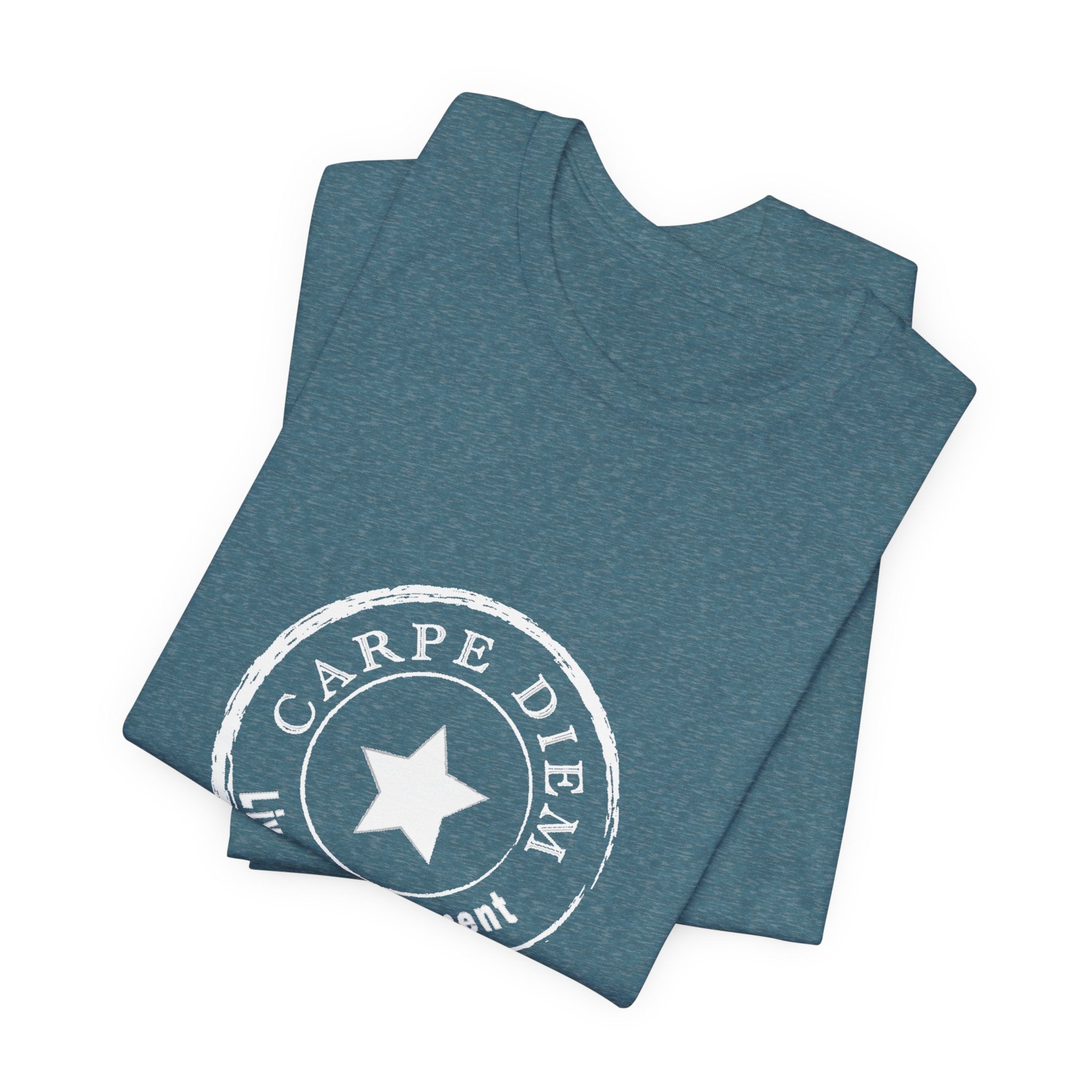 Carpe Diem Live in the Moment Graphic Jersey Short Sleeve Tee