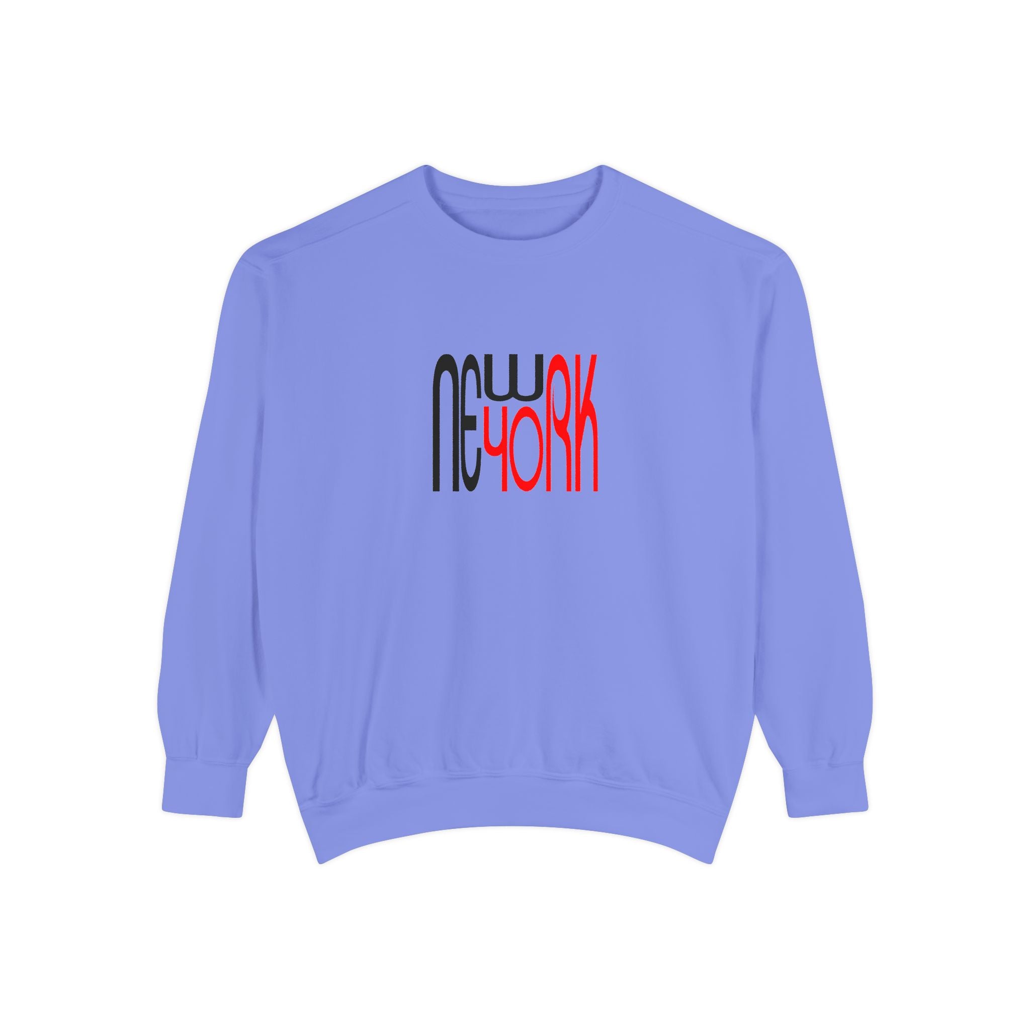 New York Black Red Lettering Graphic Unisex Sweatshirt