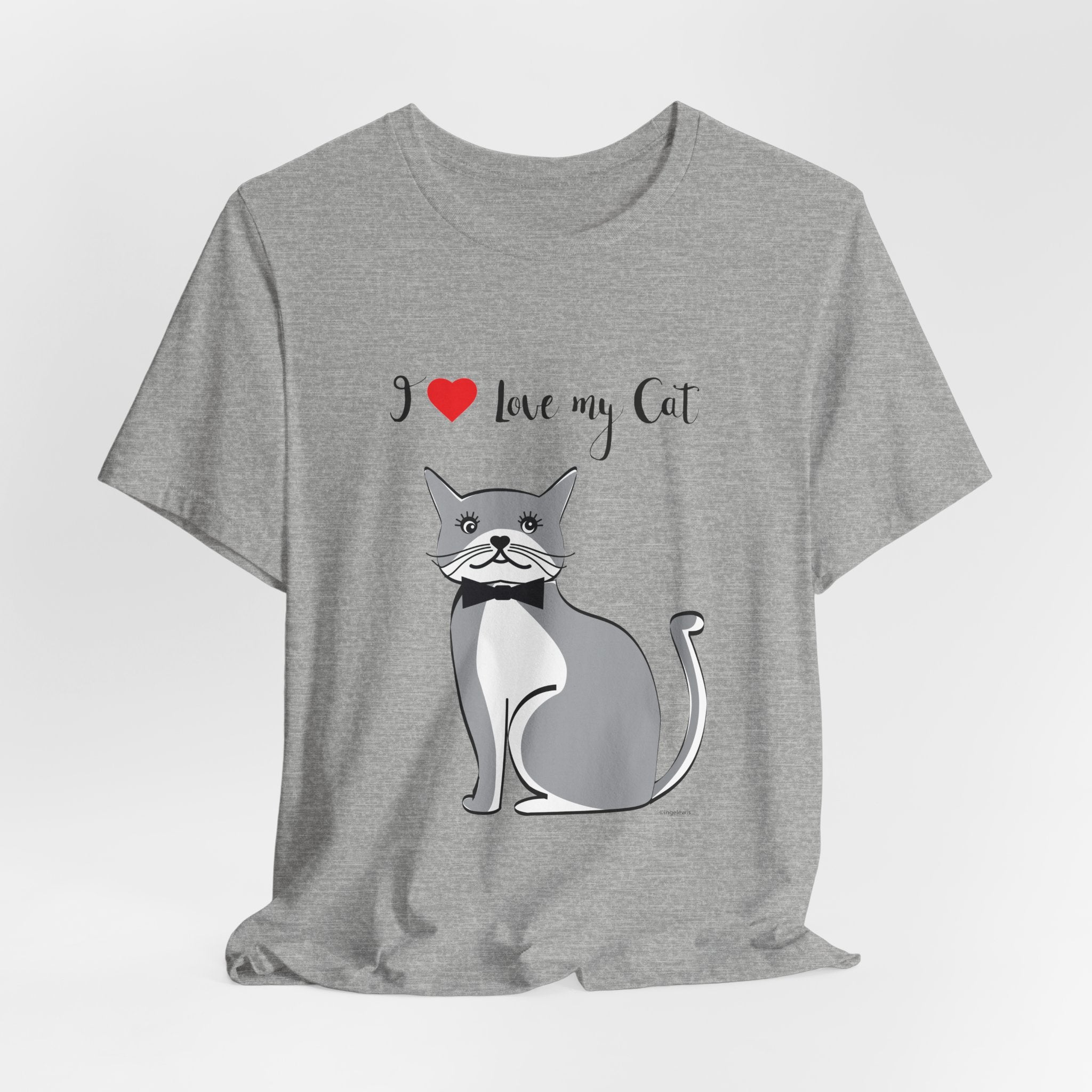 I Love My Cat Graphic Tee