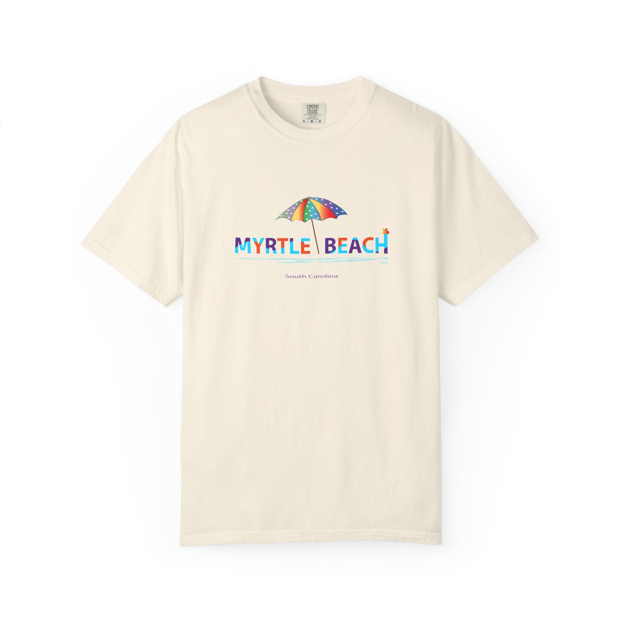 Myrtle Beach South Carolina Graphic Unisex Garment-Dyed T-shirt