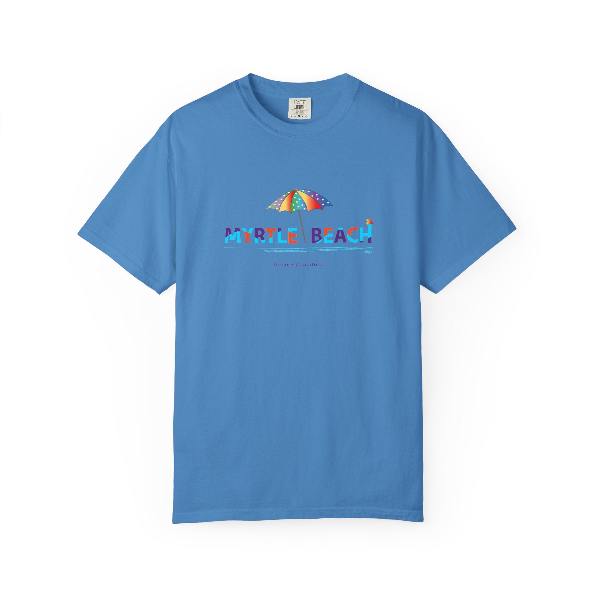 Myrtle Beach South Carolina Graphic Unisex Garment-Dyed T-shirt