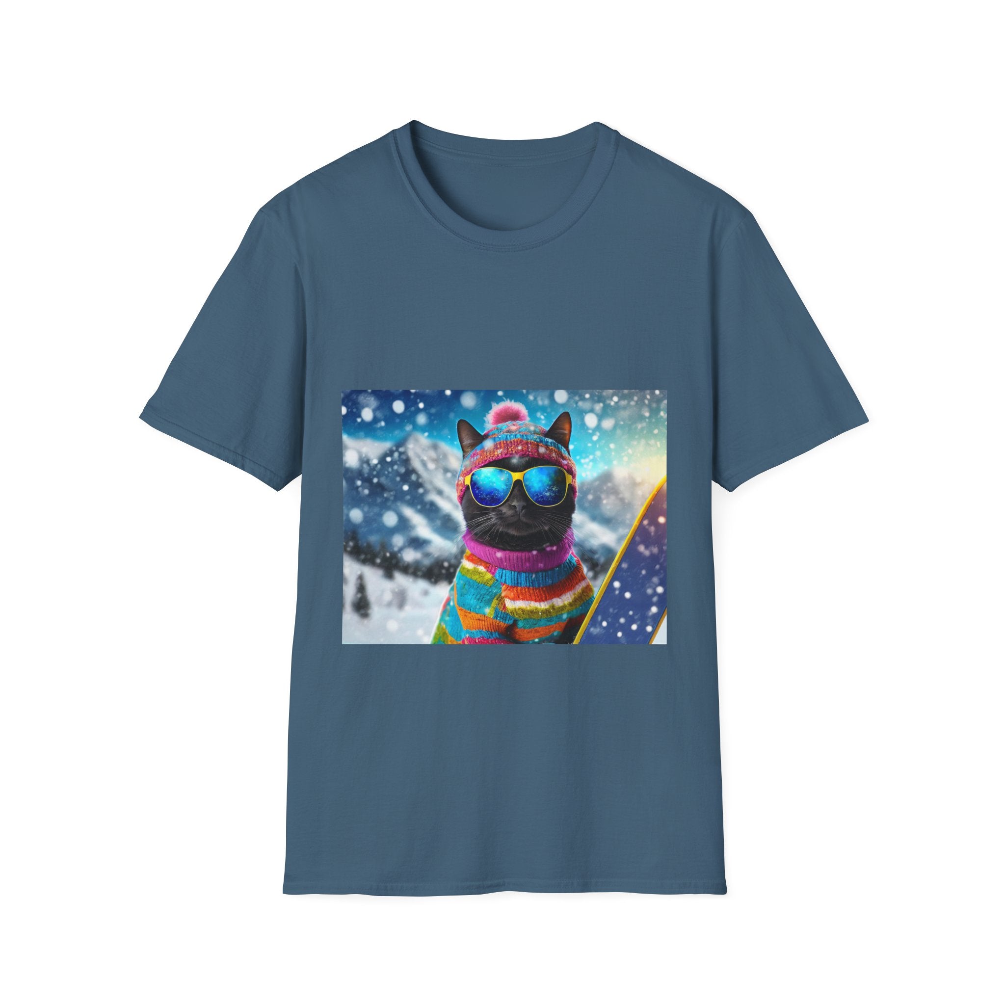 Cool Snow Cat Graphic Tee