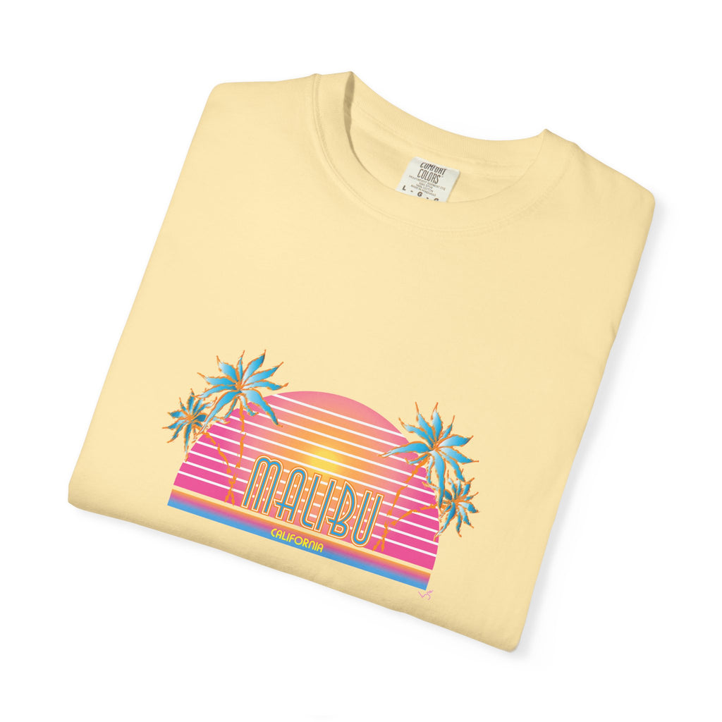 Striking Malibu California Graphic Unisex Garment-Dyed T-shirt
