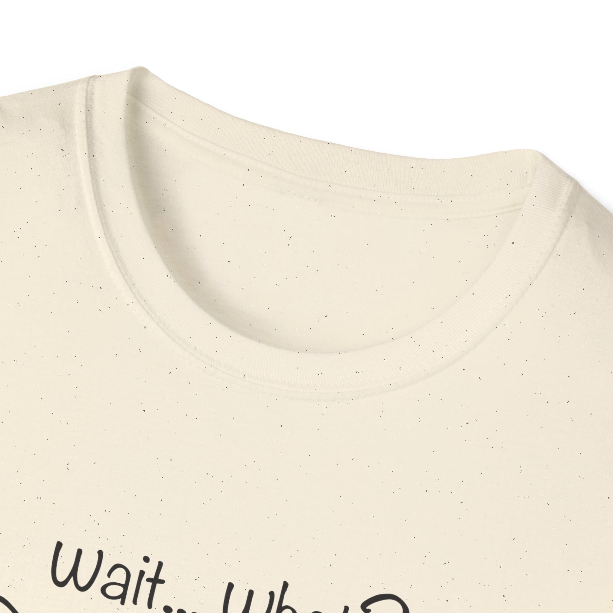 Wait, What? Funny Cat Graphic T-Shirt with Bow Tie