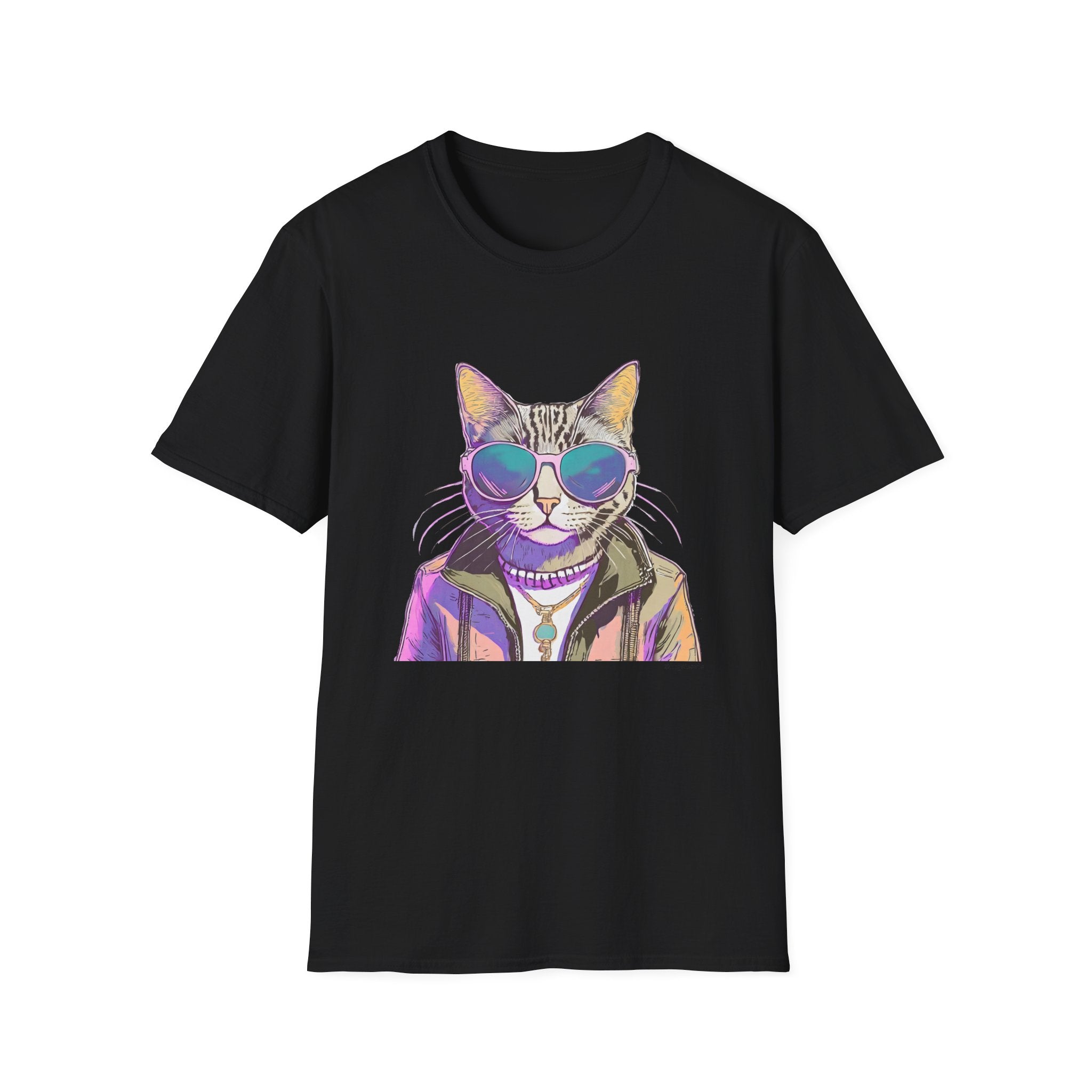 Cool Cat in Sunglasses Graphic Tee