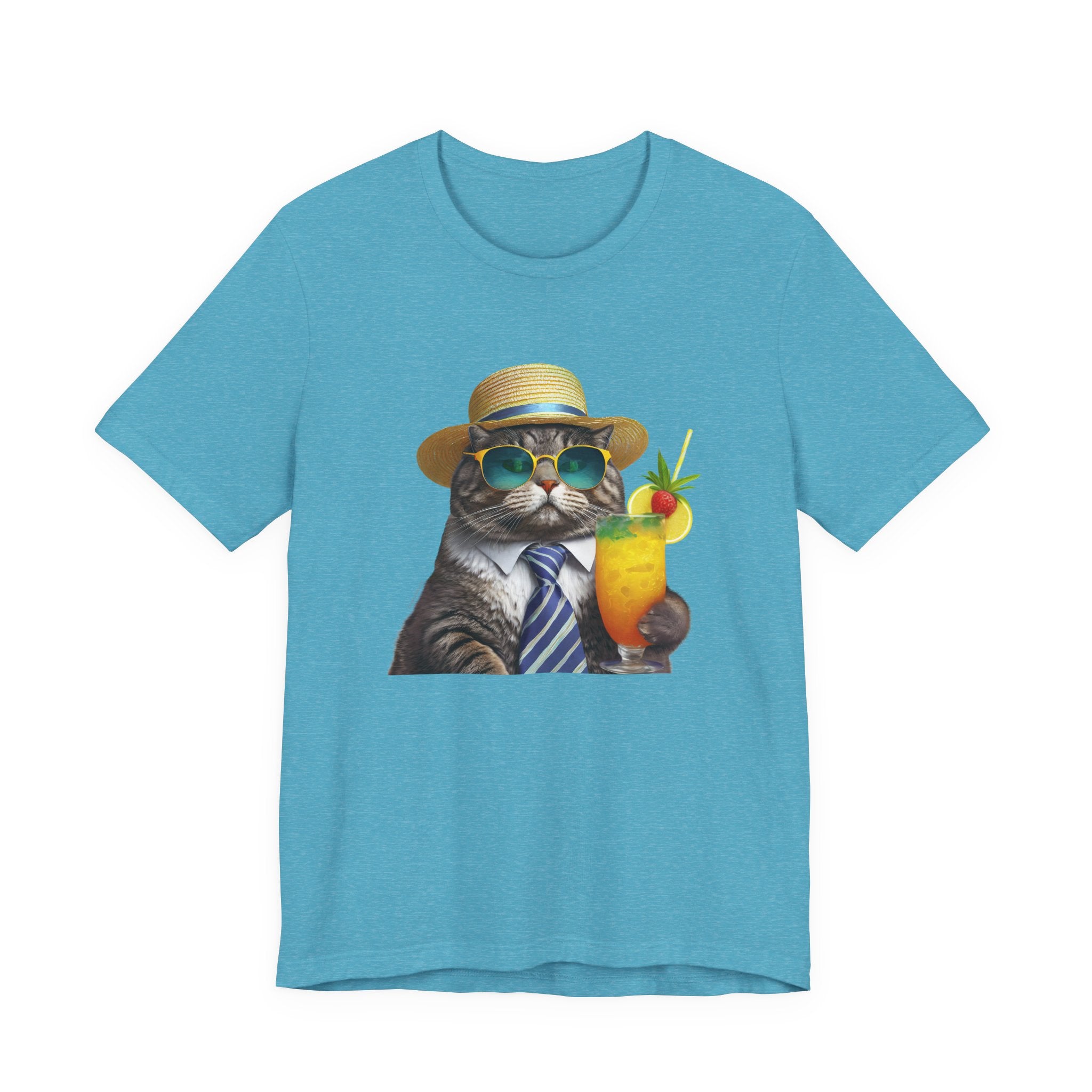 Happy Hour Cat Graphic Tee