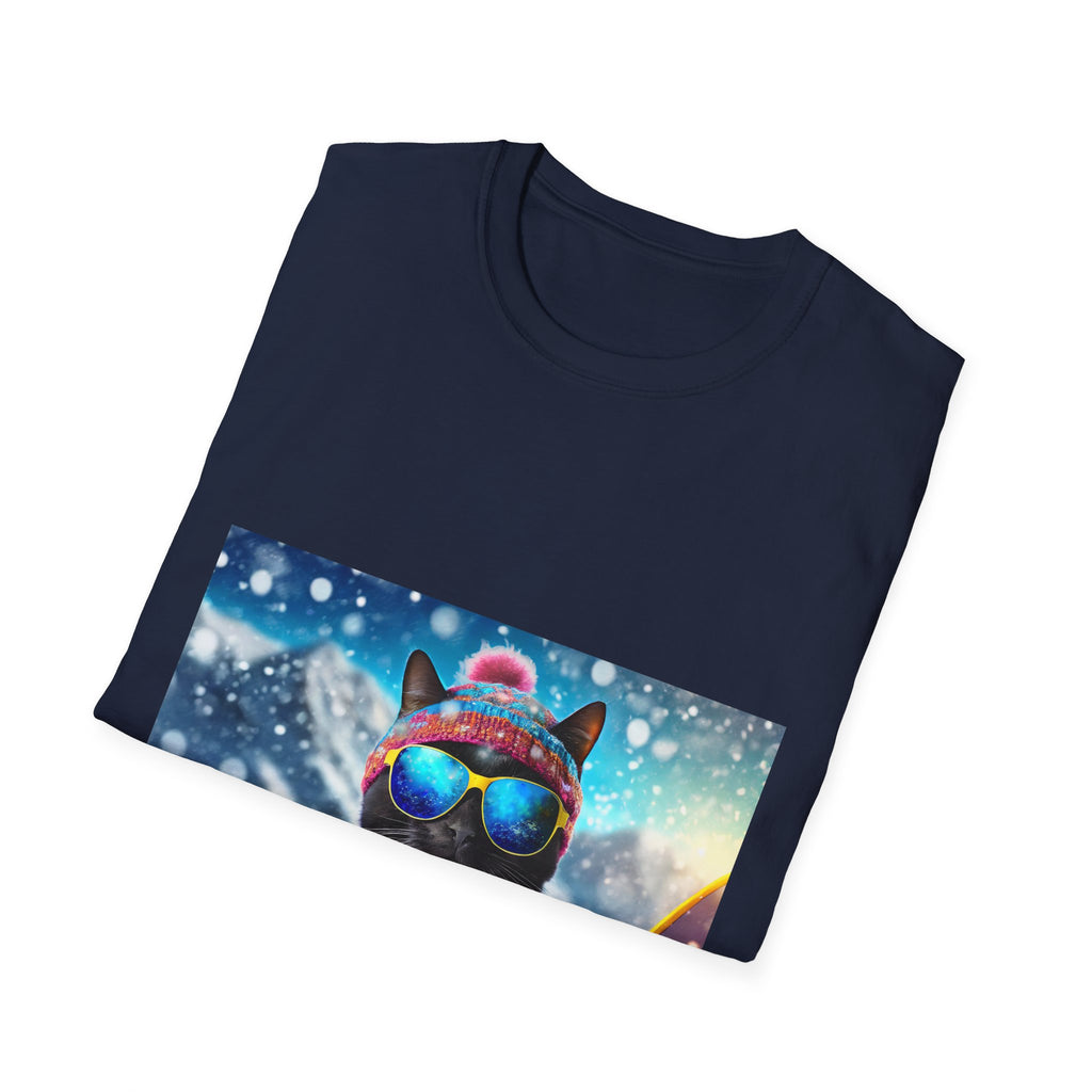 Cool Snow Cat Graphic Tee