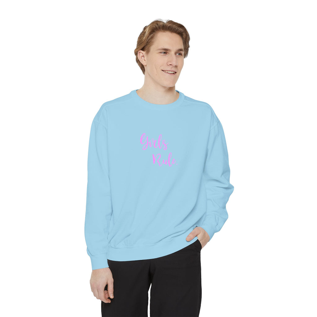 Girls Rule Cool Graphic Unisex Sweatshirt for Women and Girls