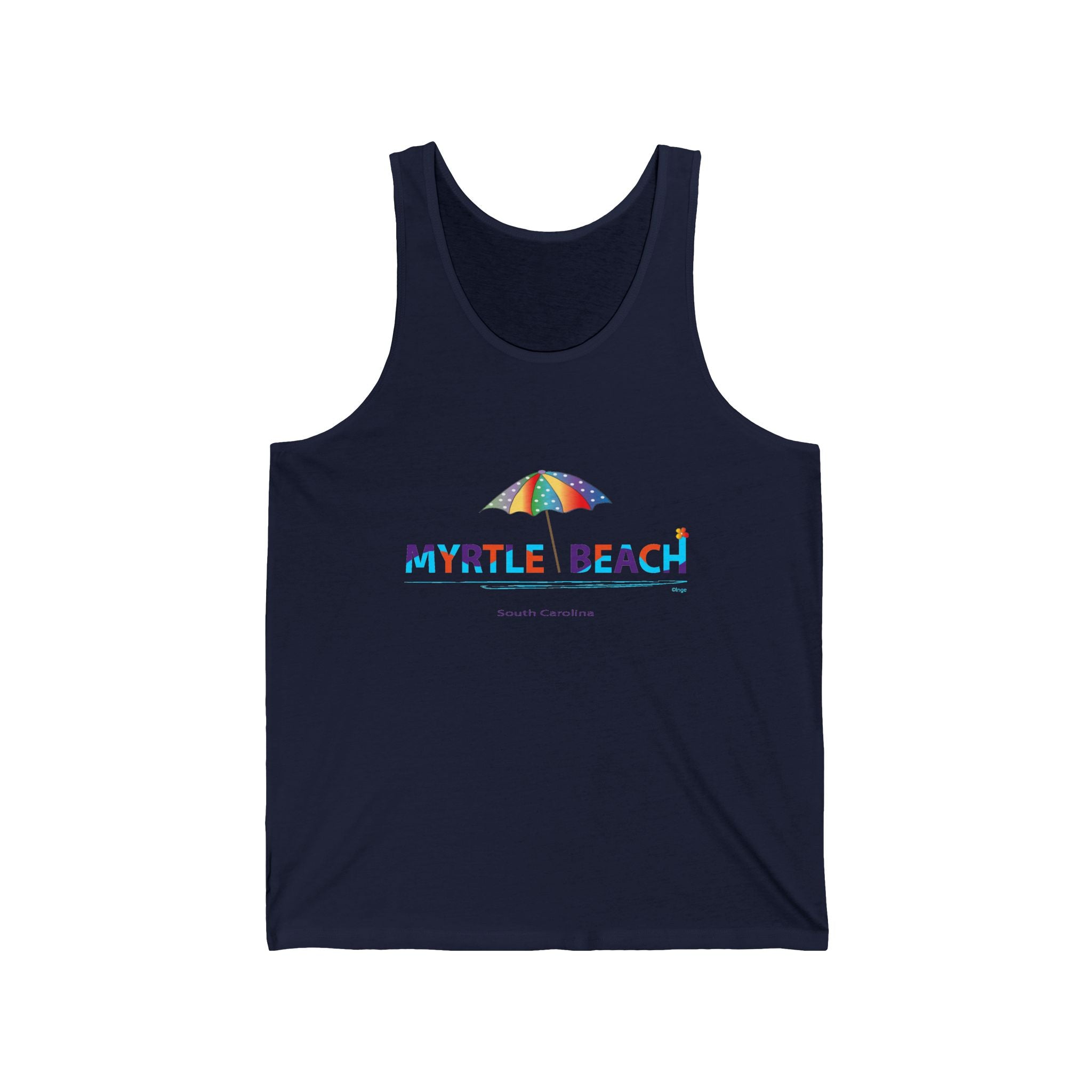 Myrtle Beach South Carolina Graphic Unisex Jersey Tank Top