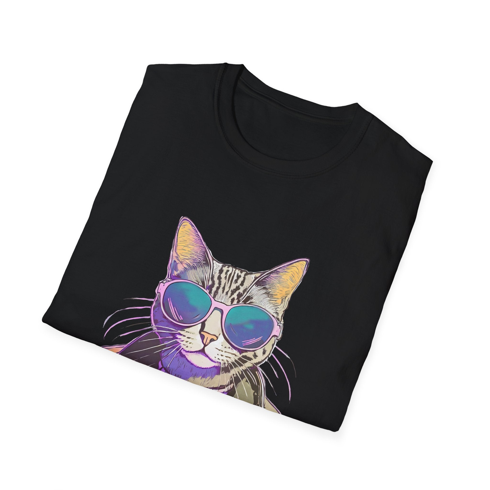 Cool Cat in Sunglasses Graphic Tee