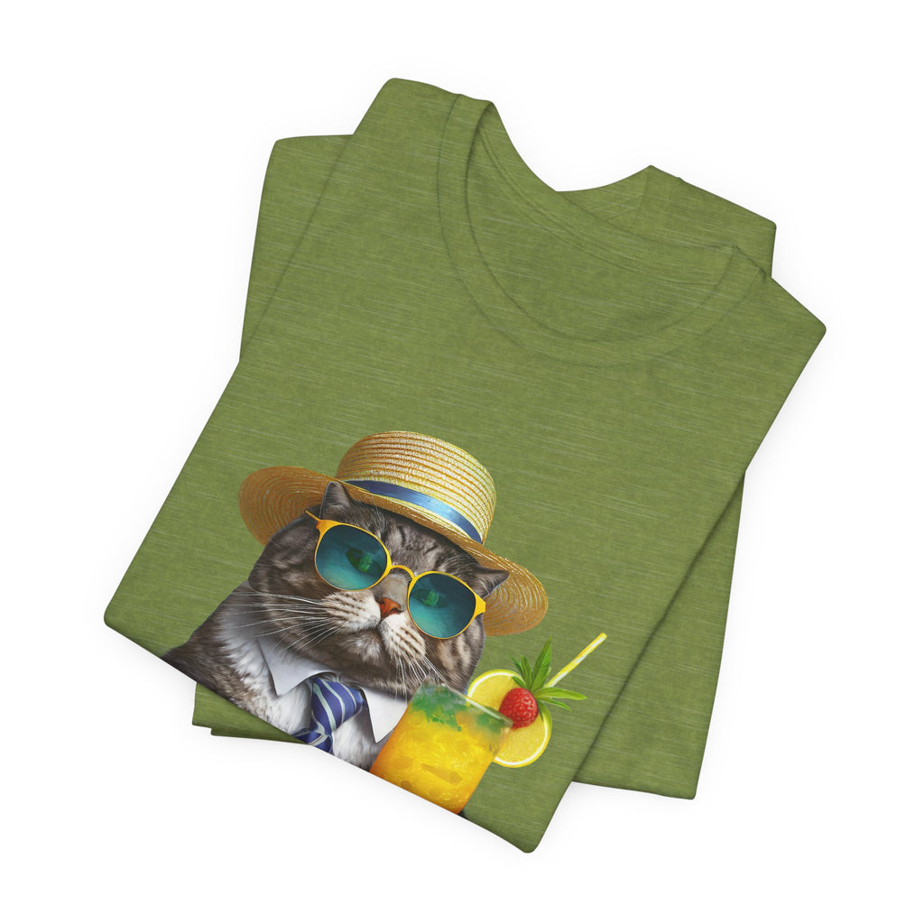 Happy Hour Cat Graphic Tee