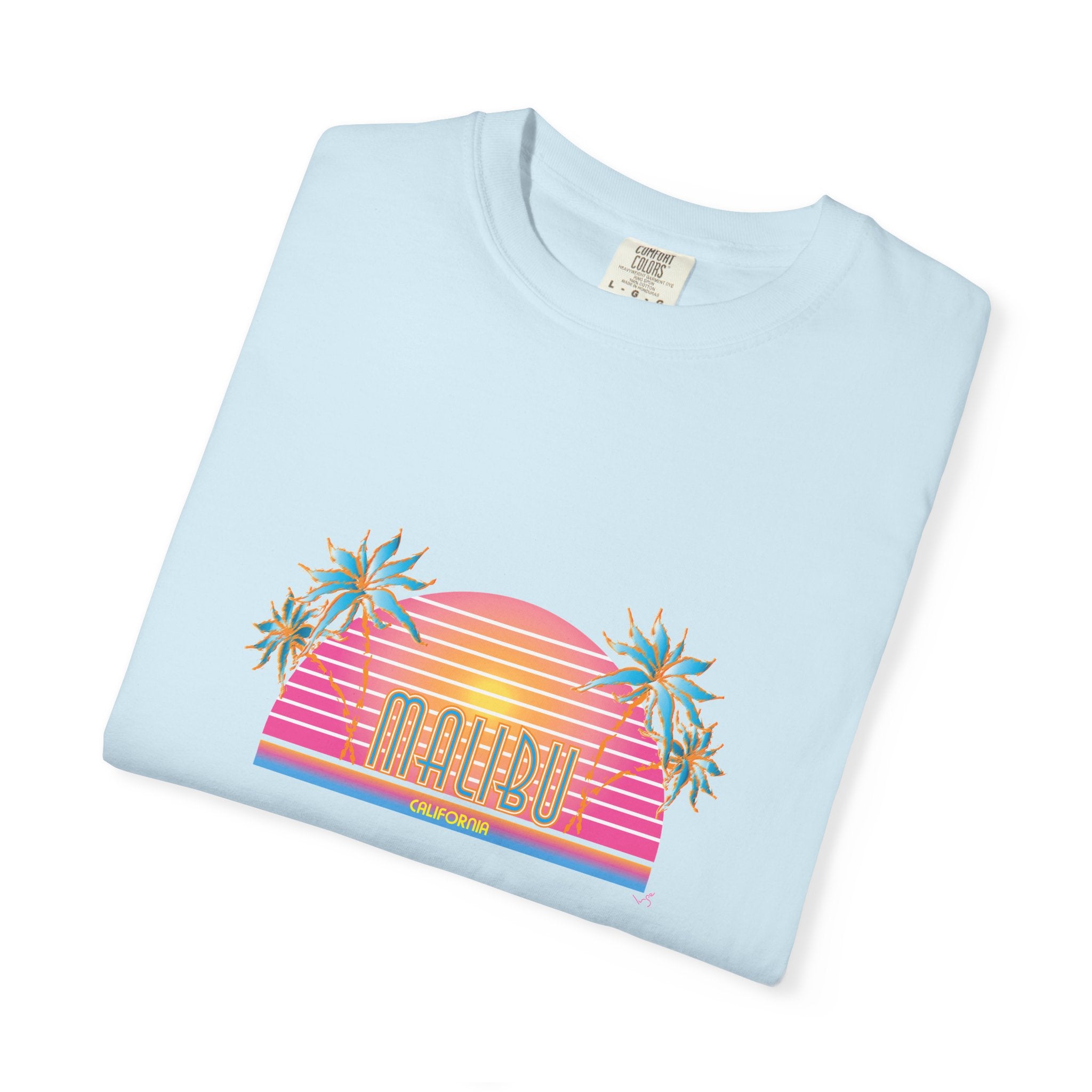 Striking Malibu California Graphic Unisex Garment-Dyed T-shirt