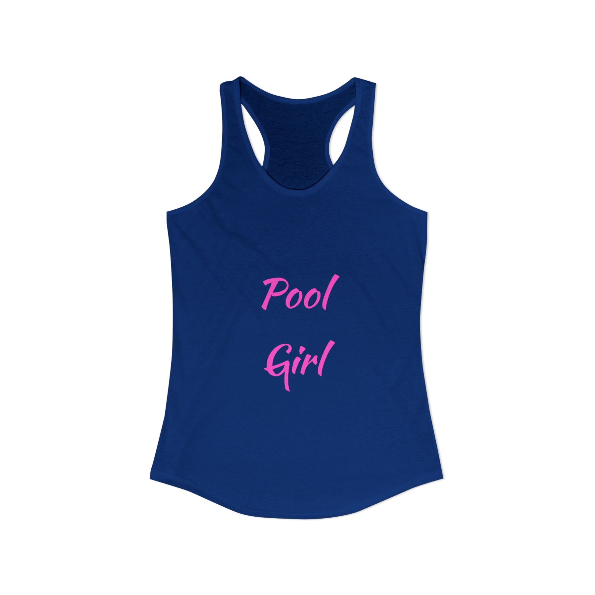 Fun Pool Girl Graphic Women's Ideal Racerback Tank