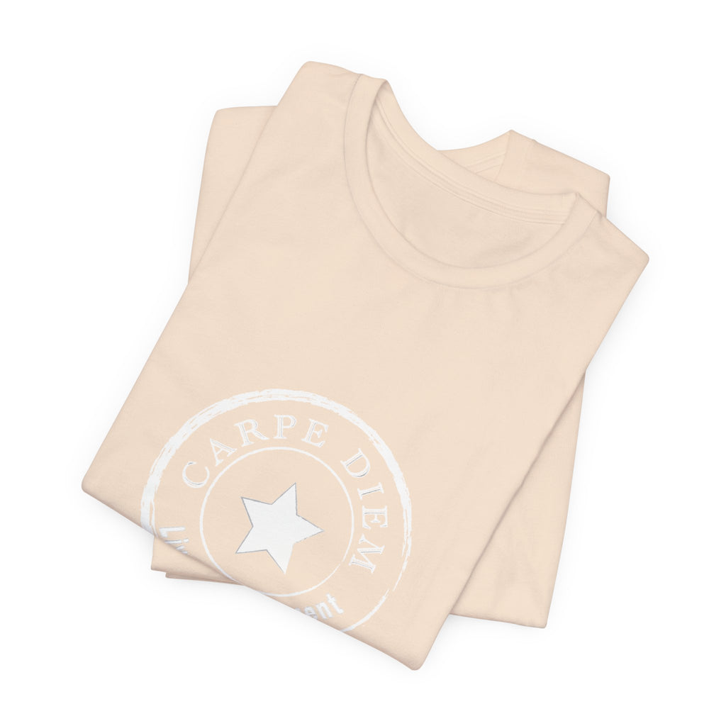 Carpe Diem Live in the Moment Graphic Jersey Short Sleeve Tee