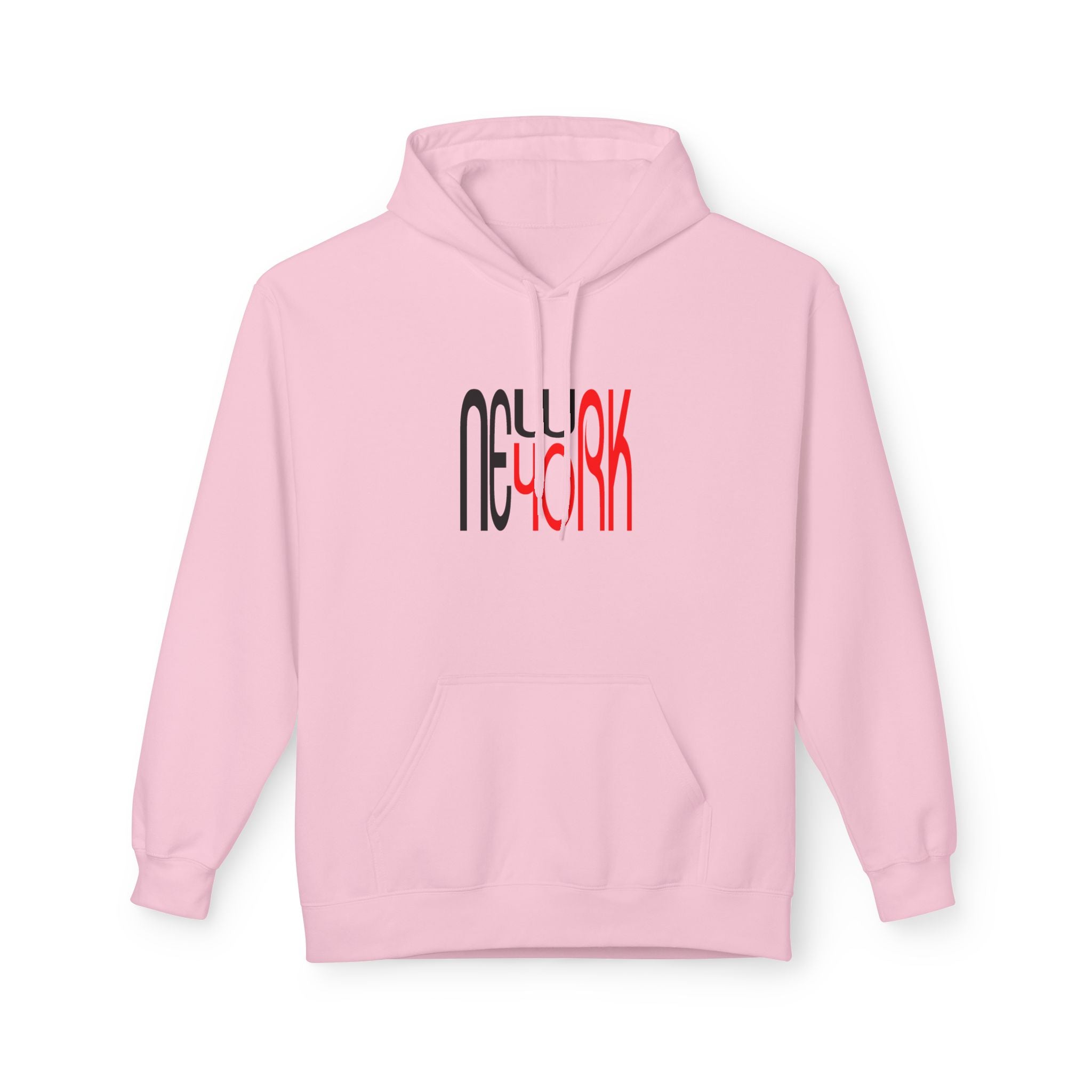 New York Retro Red Black Typography HoodieUnisex Hoodie
