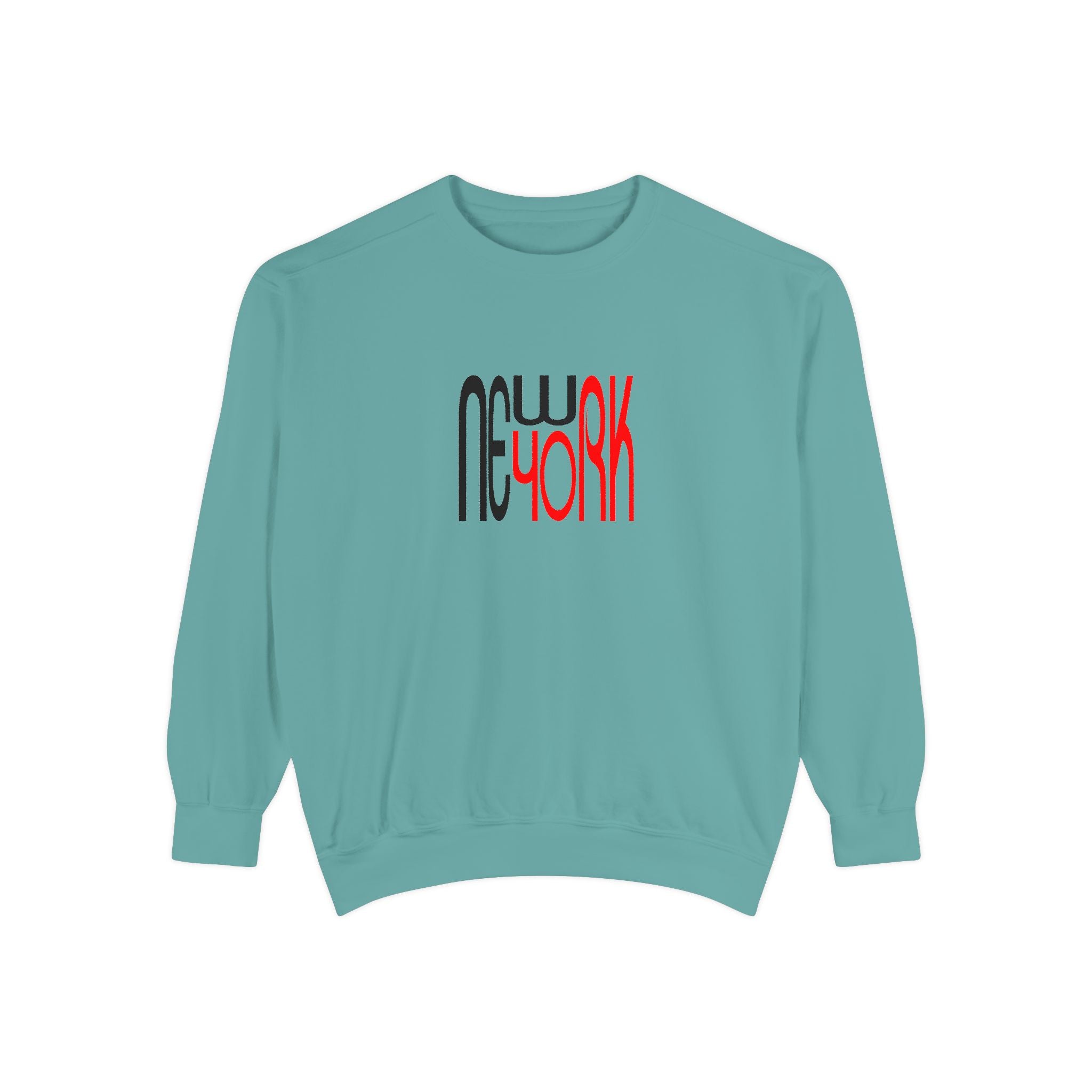 New York Black Red Lettering Graphic Unisex Sweatshirt
