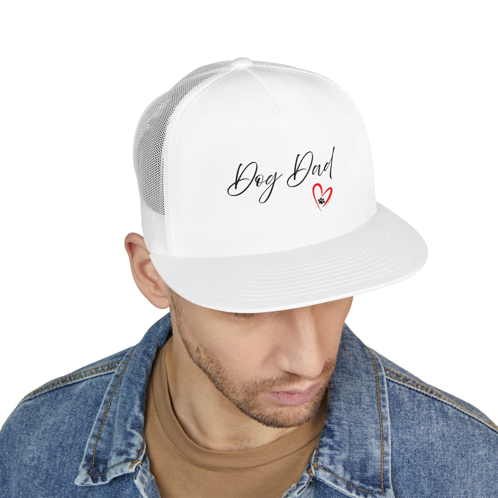 Dog Dad Trucker Hat | Heart Paw Dog Lover Cap
