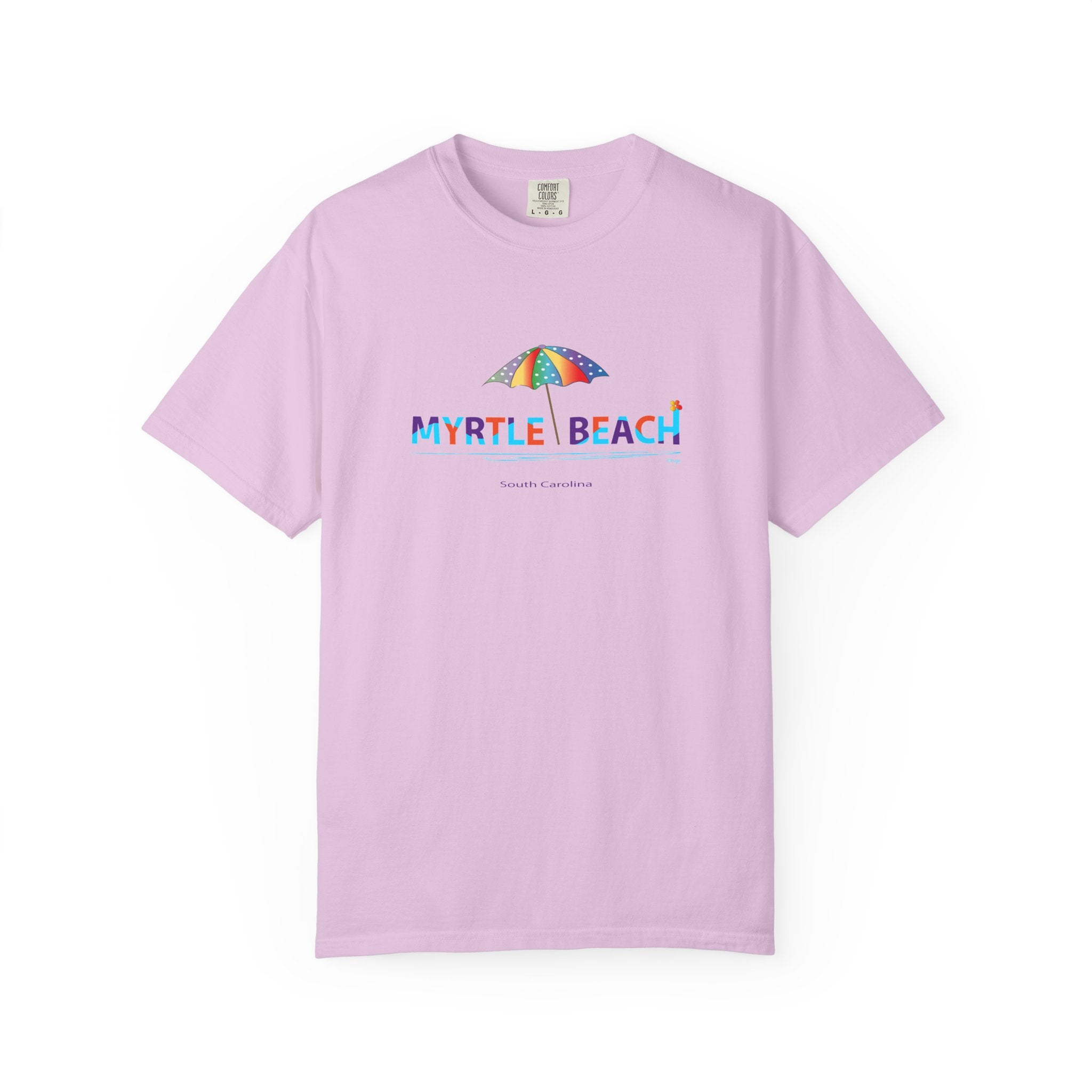 Myrtle Beach South Carolina Graphic Unisex Garment-Dyed T-shirt