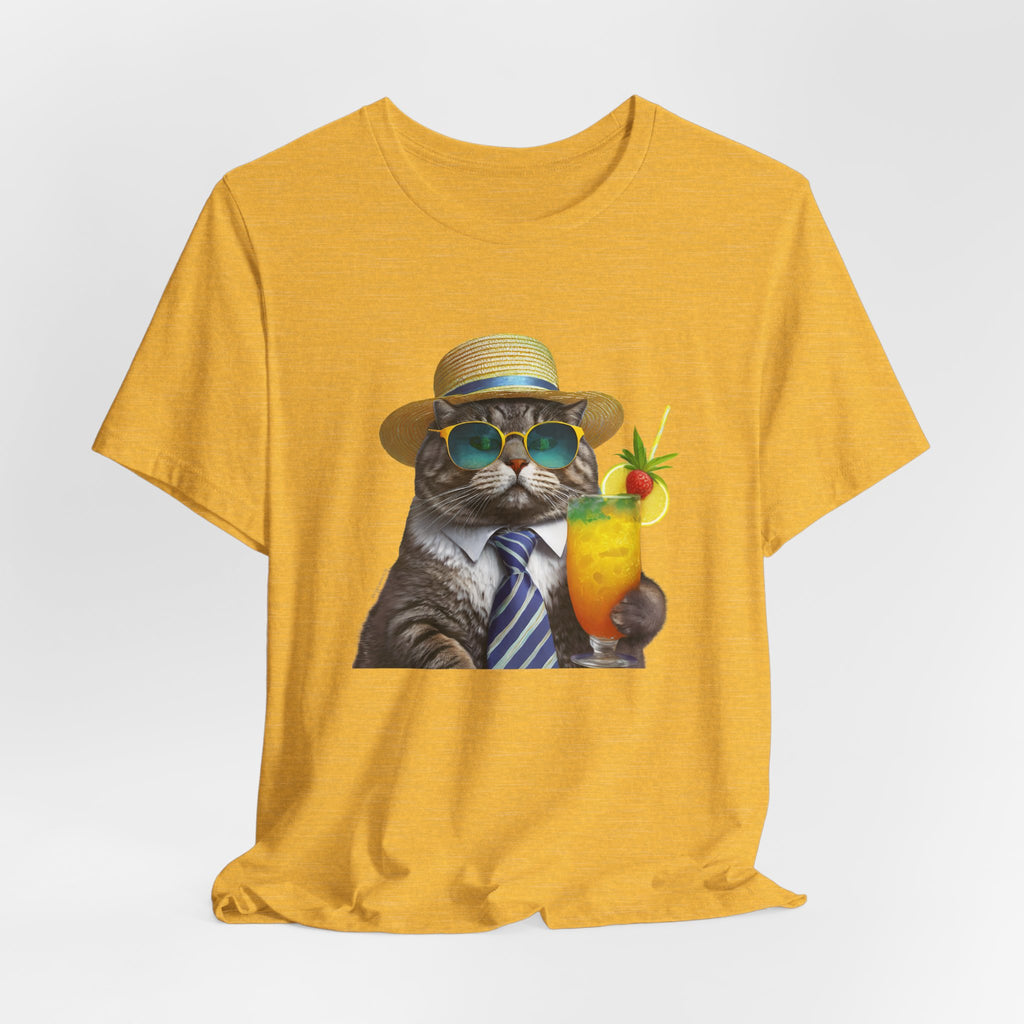 Happy Hour Cat Graphic Tee