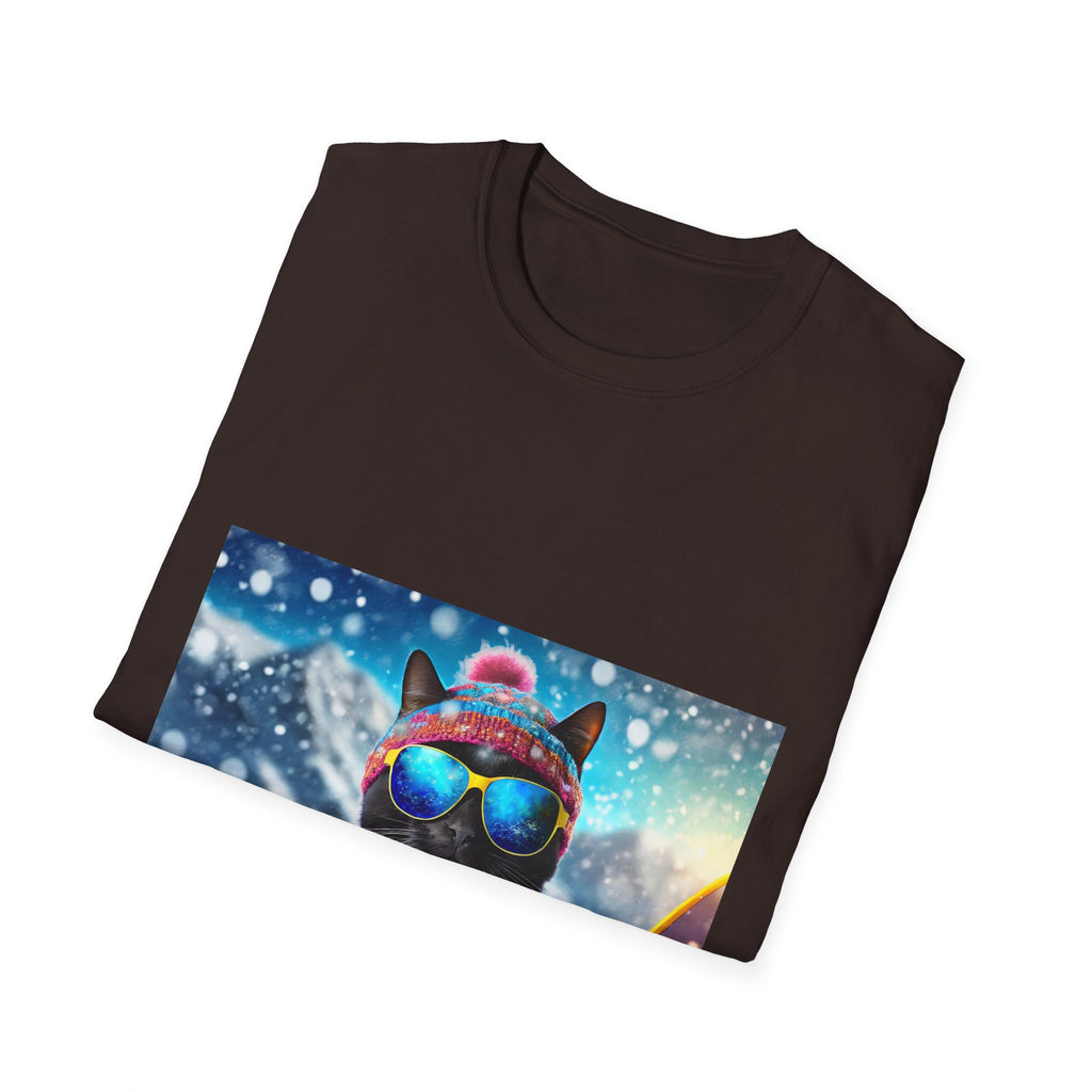Cool Snow Cat Graphic Tee