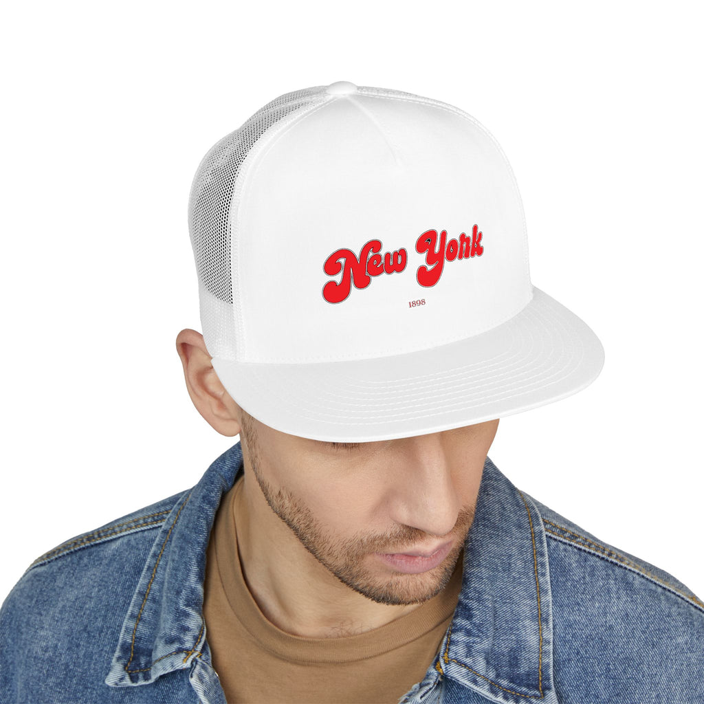 New York Trucker Hat | Red City Graphic Cap