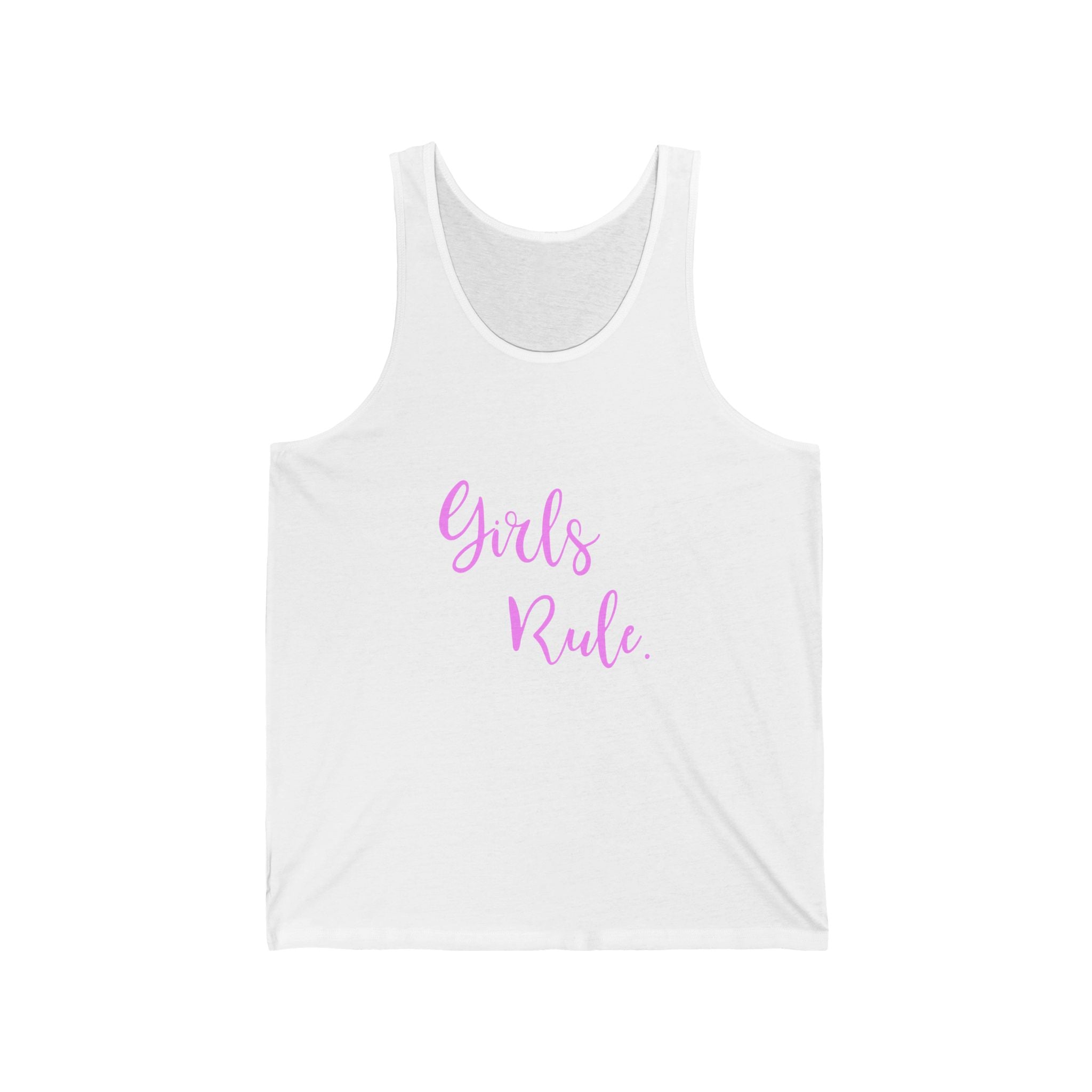 Girls Rule Graphic Unisex Tank Top