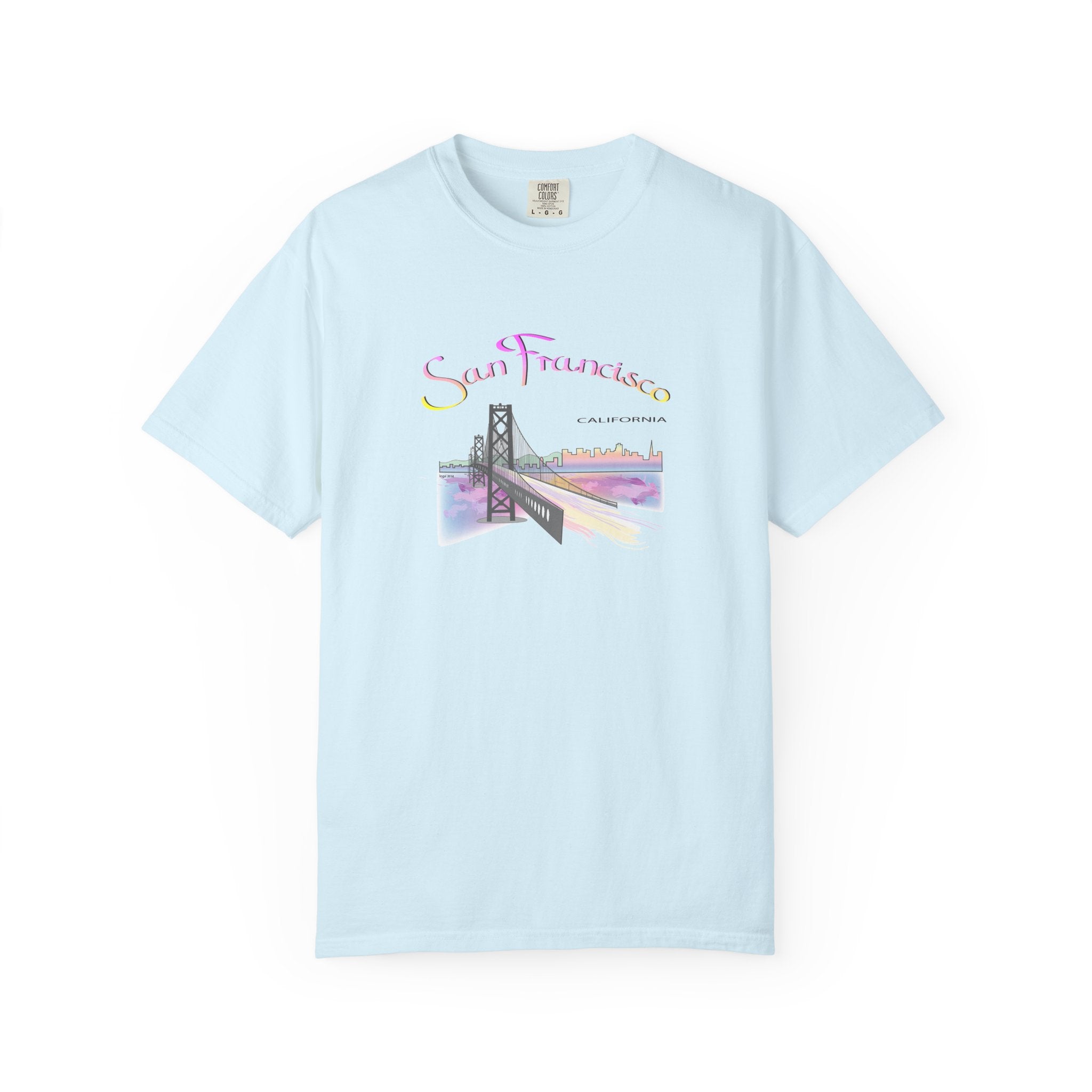 San Francisco Rainbow Golden Gate Bridge Graphic Unisex T-shirt