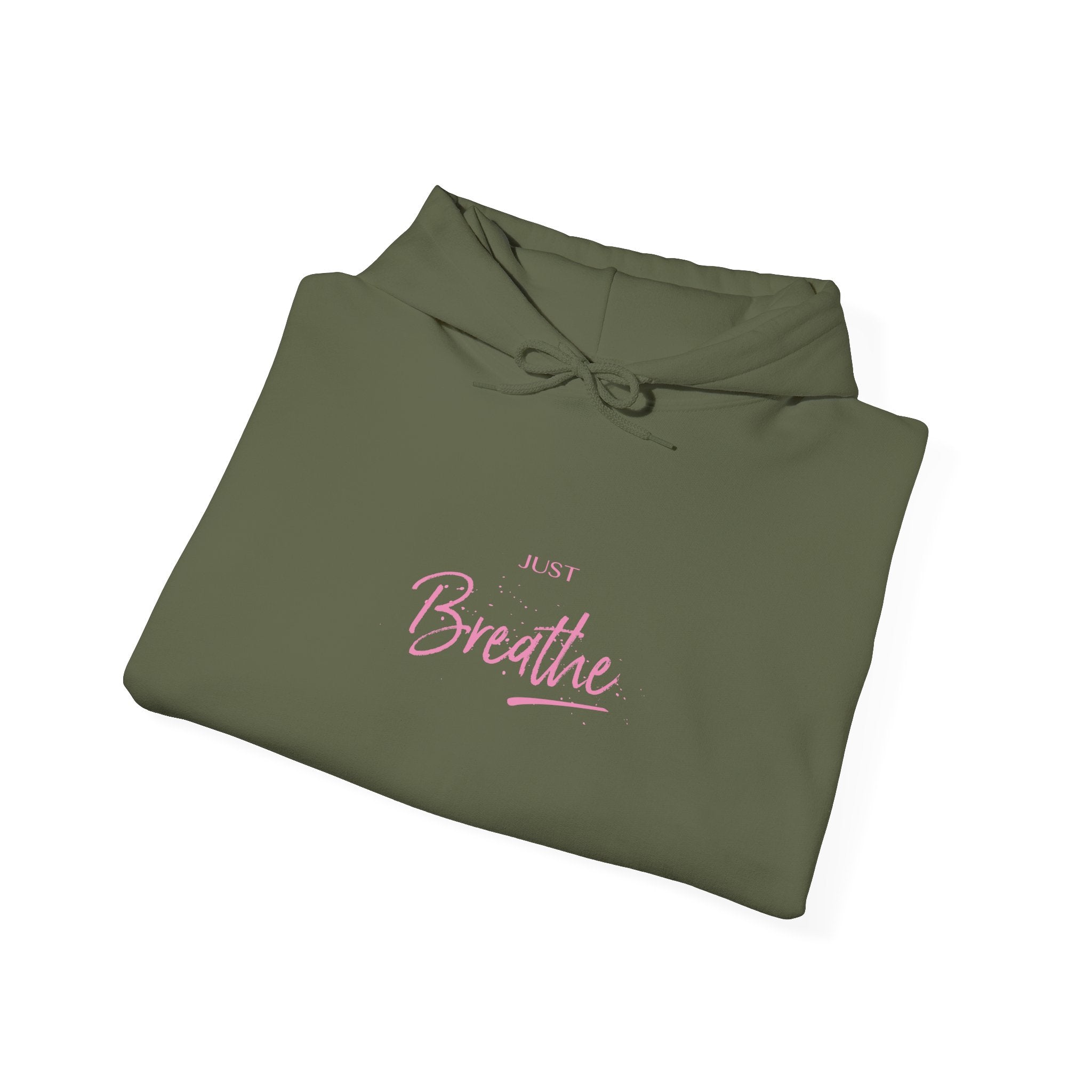 Just Breathe Zen Yoga Graphic Hoodie - Unisex Heavy Blend™ Hooded Sweatshirt