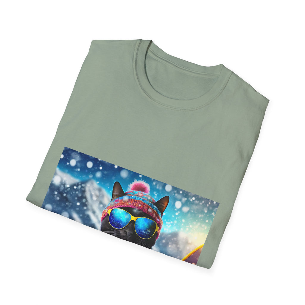 Cool Snow Cat Graphic Tee
