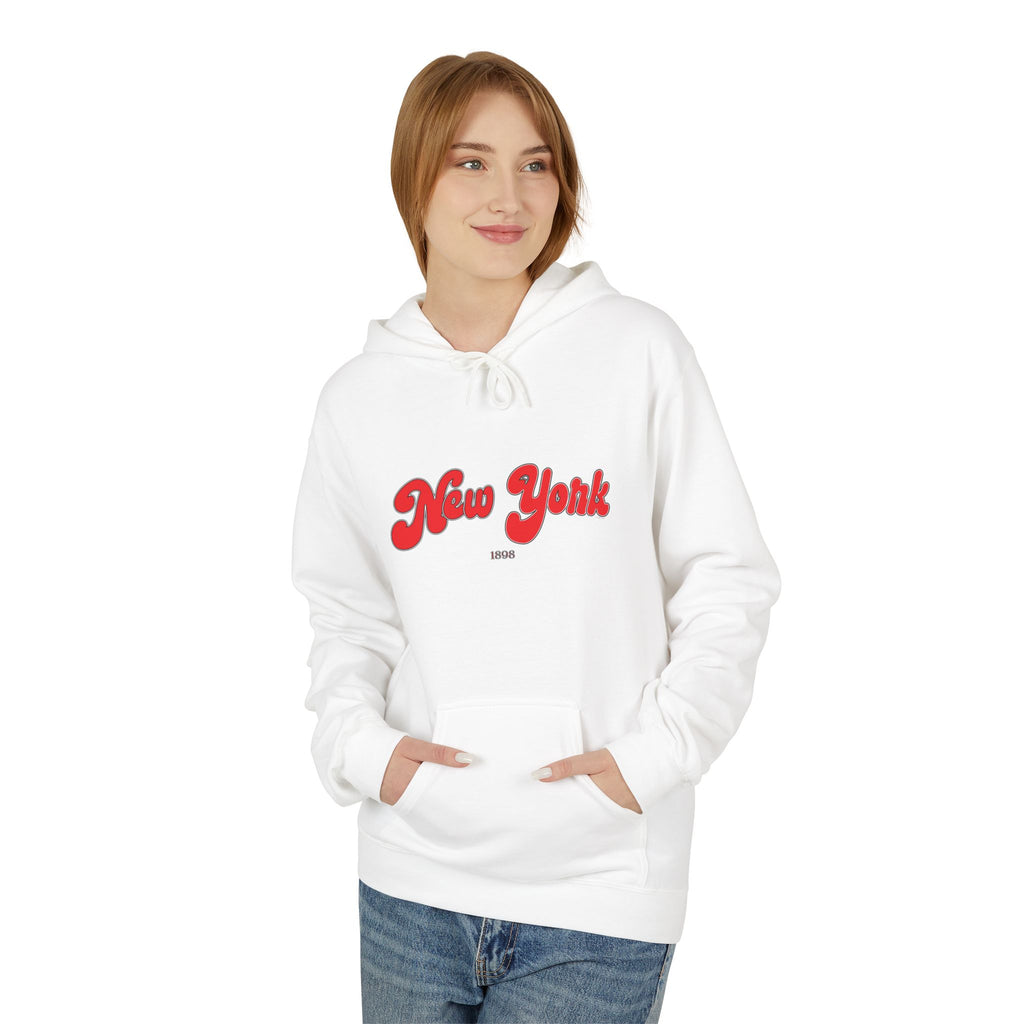New York 1898 Retro Typography Hoodie