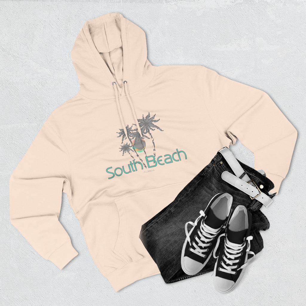 South Beach Miami Palm Tree Graphic Unisex Hoodie