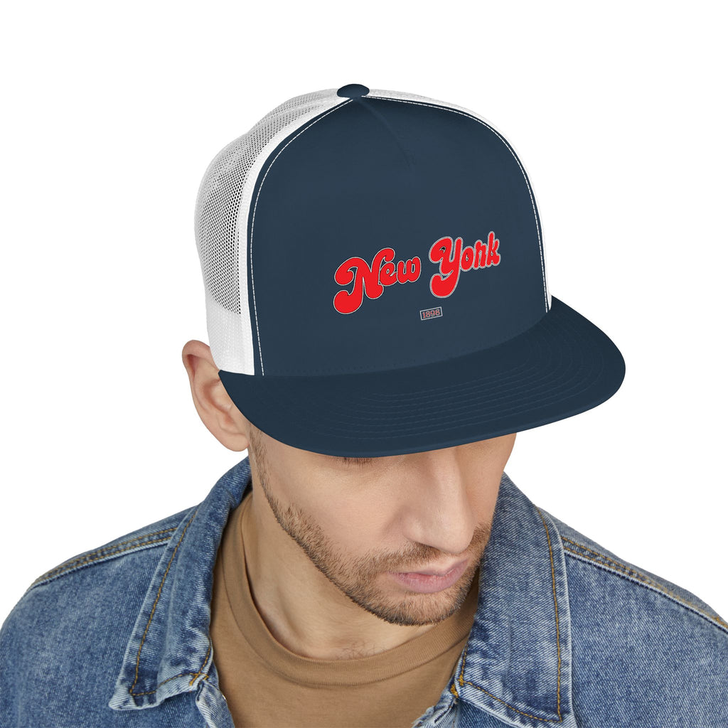 New York Trucker Hat | Red City Graphic Cap
