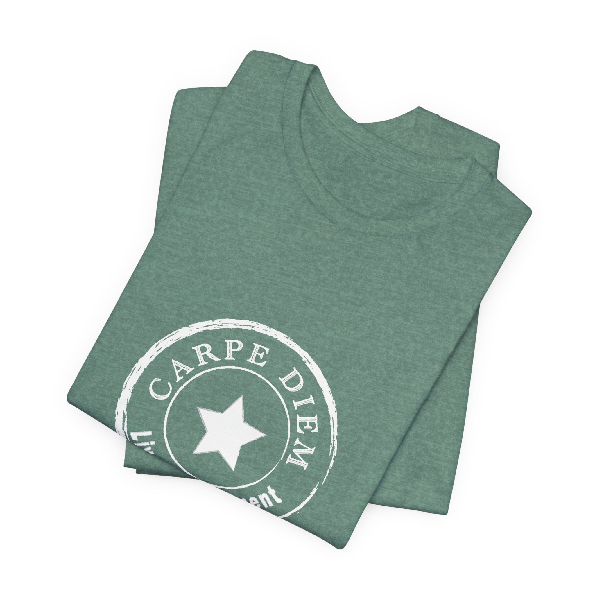 Carpe Diem Live in the Moment Graphic Jersey Short Sleeve Tee