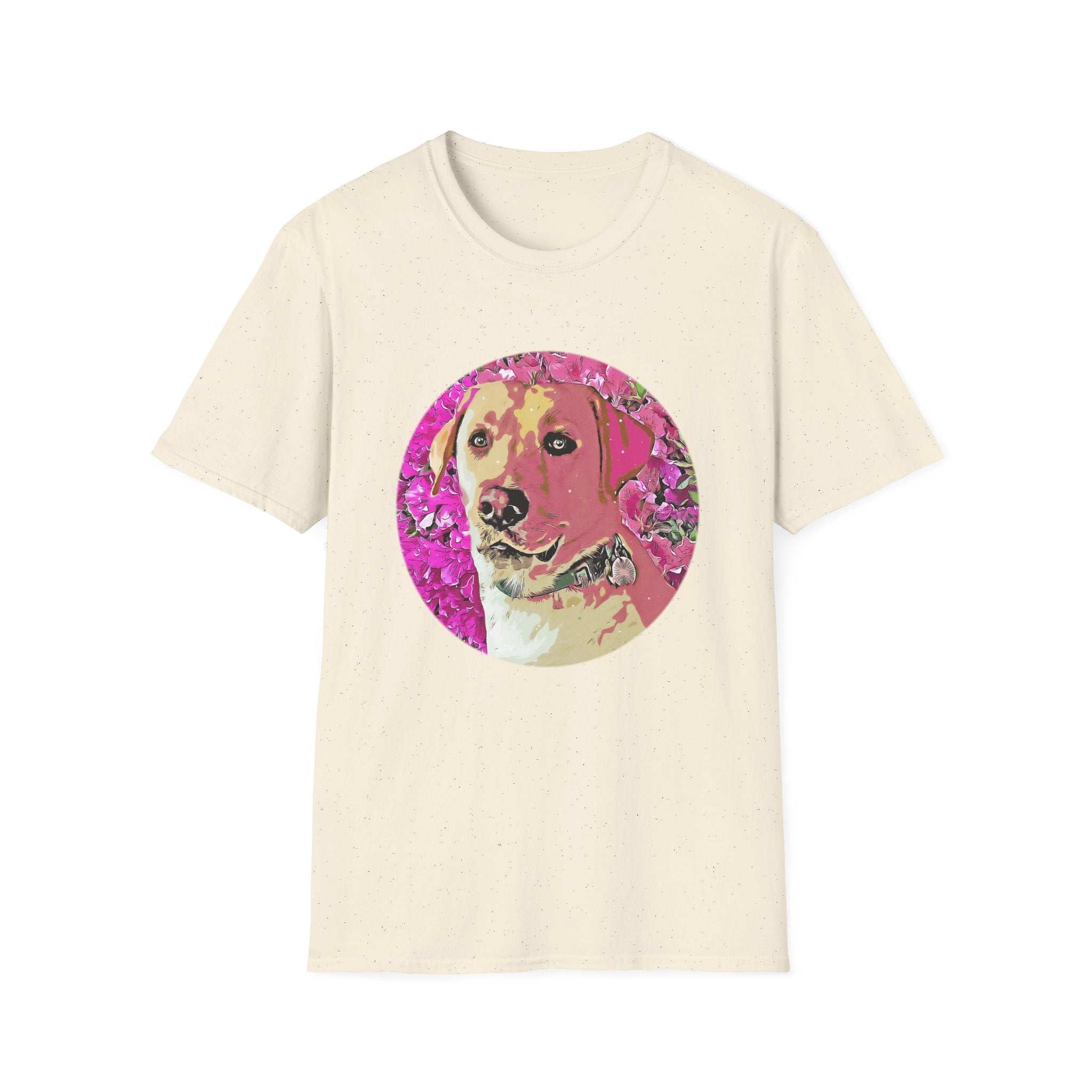 Labrador Retriever Floral Graphic T-Shirt for Dog Lovers