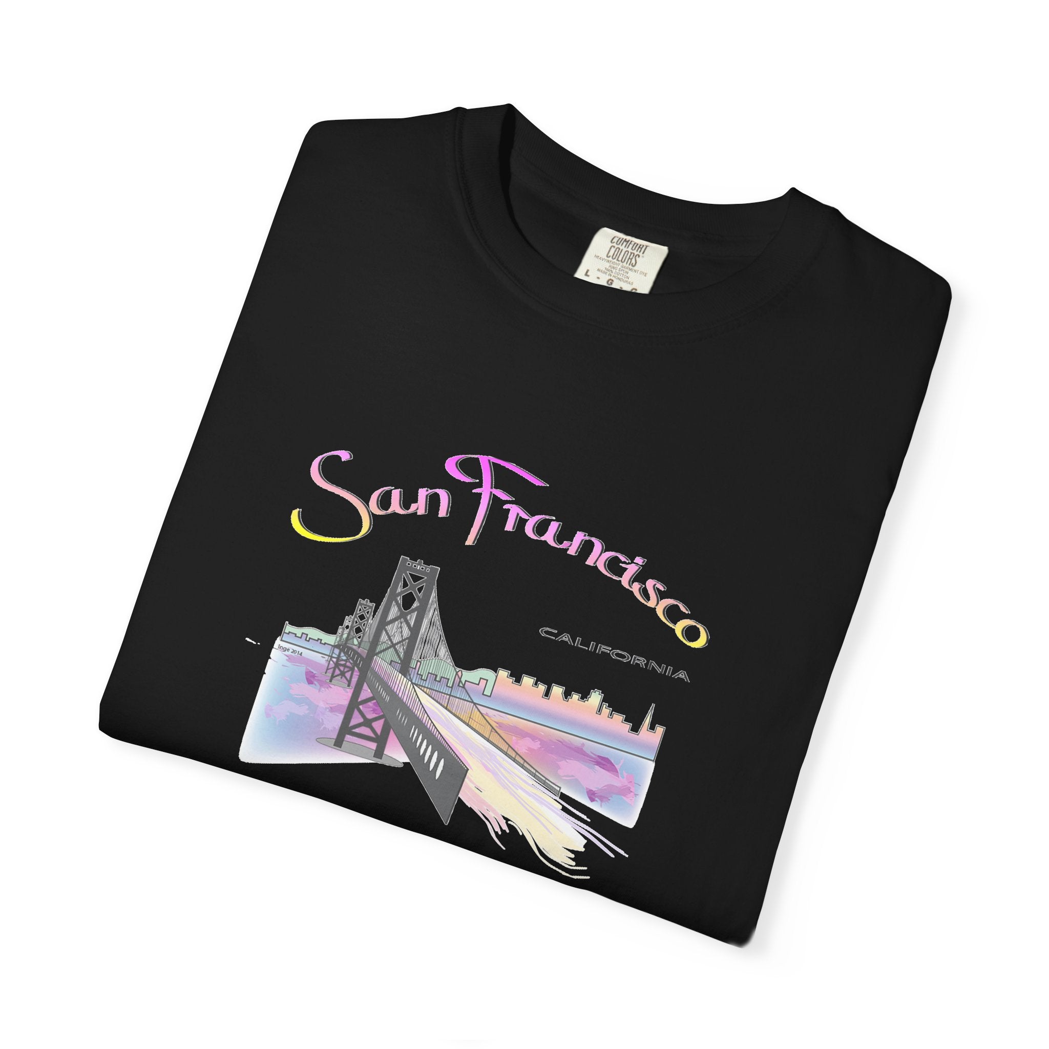 San Francisco Rainbow Golden Gate Bridge Graphic Unisex T-shirt
