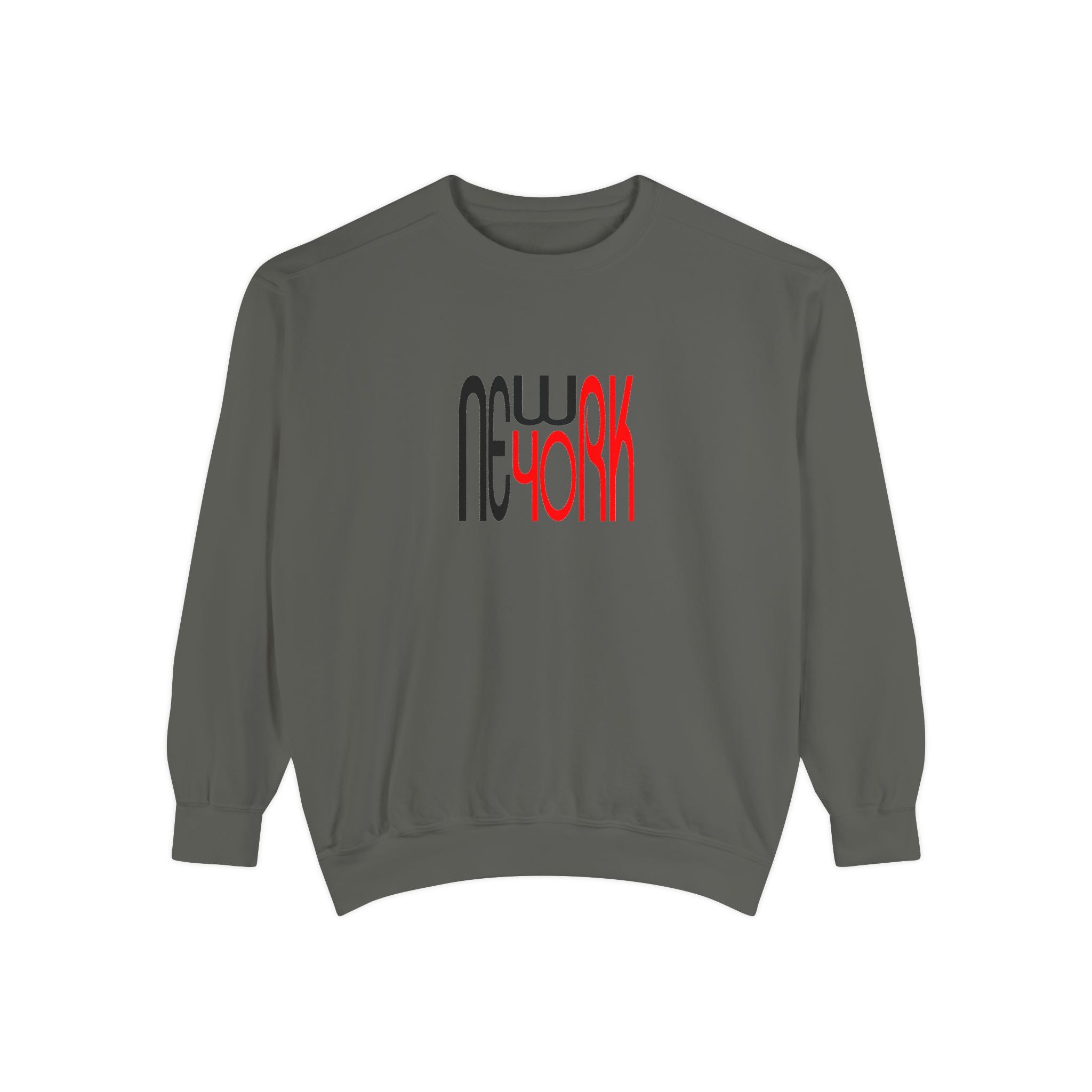 New York Black Red Lettering Graphic Unisex Sweatshirt